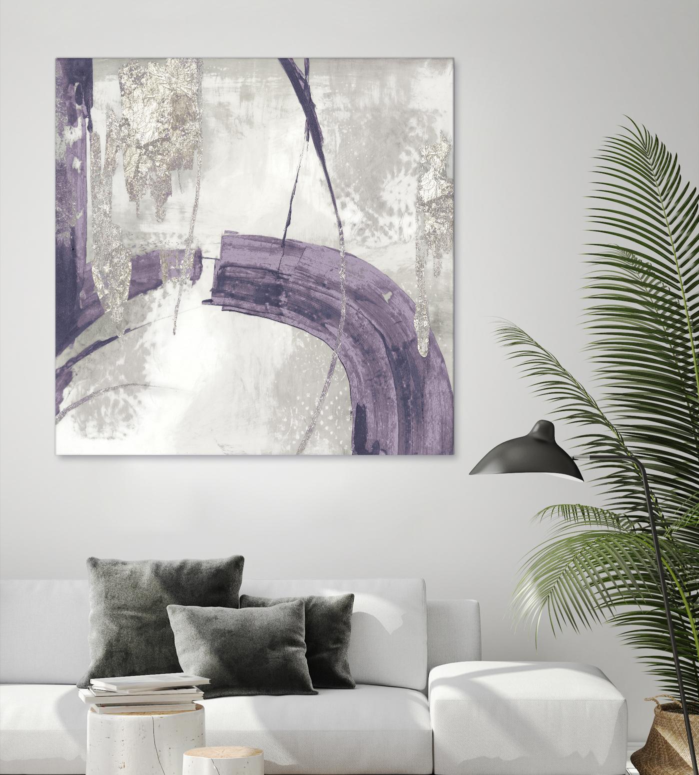 Black Ink I Lavender Version by PI Studio on GIANT ART - purple abstract