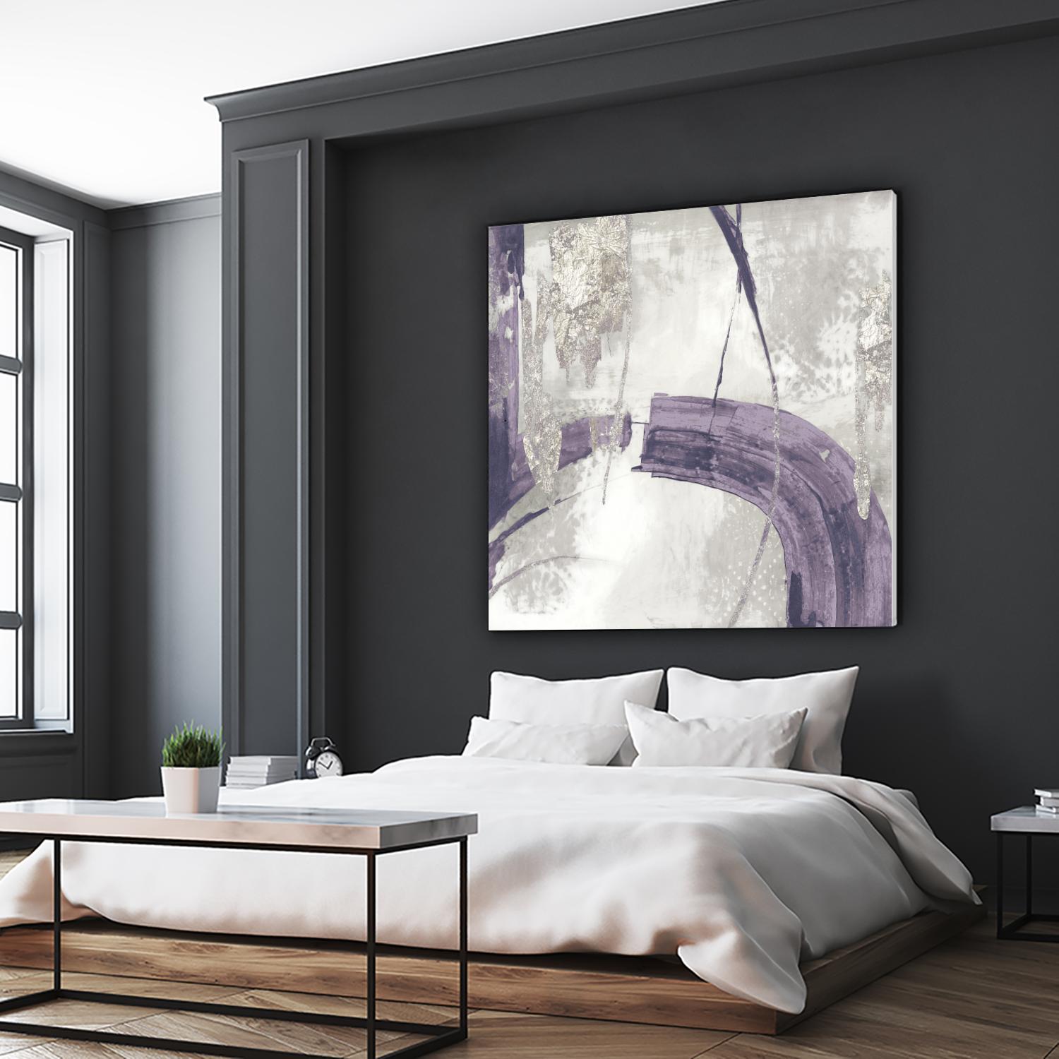 Black Ink I Lavender Version by PI Studio on GIANT ART - purple abstract