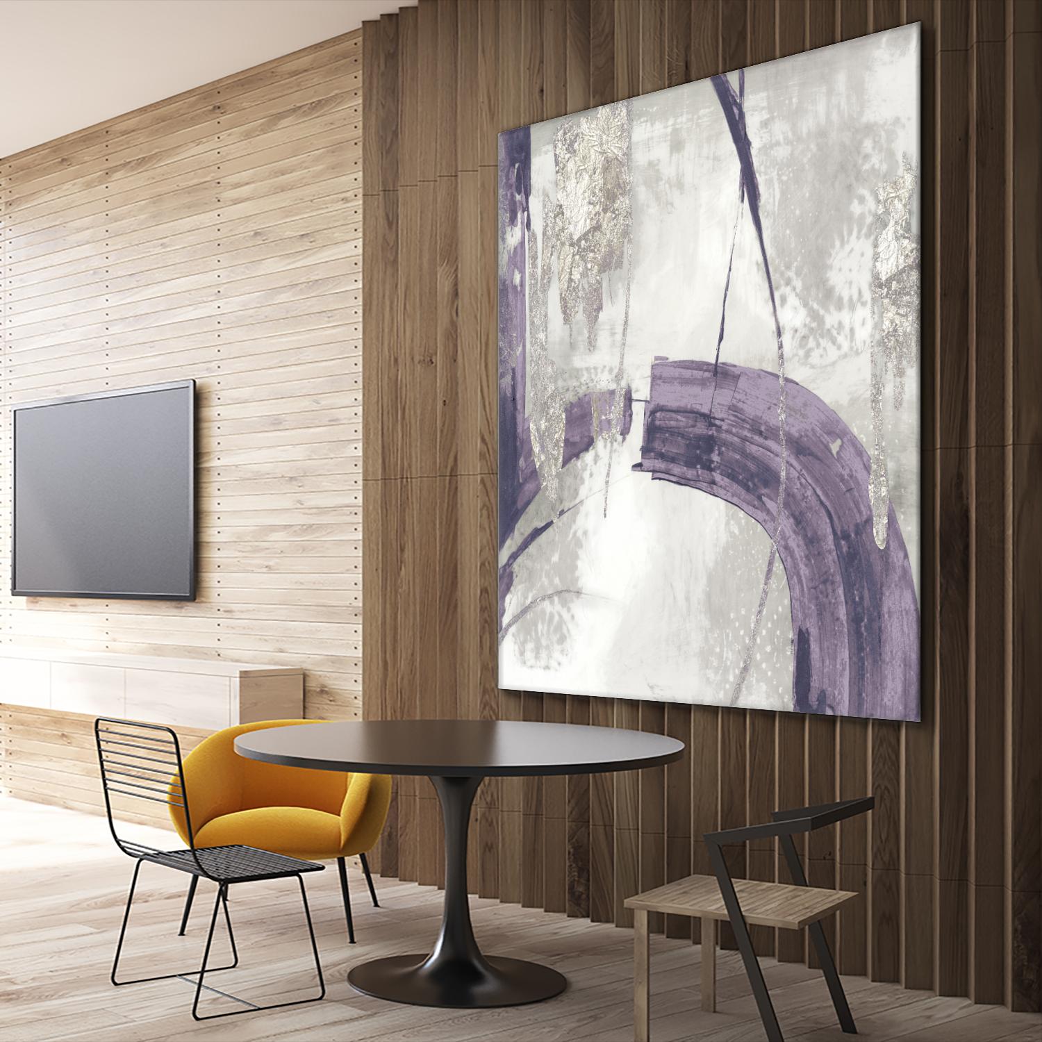 Black Ink I Lavender Version by PI Studio on GIANT ART - purple abstract