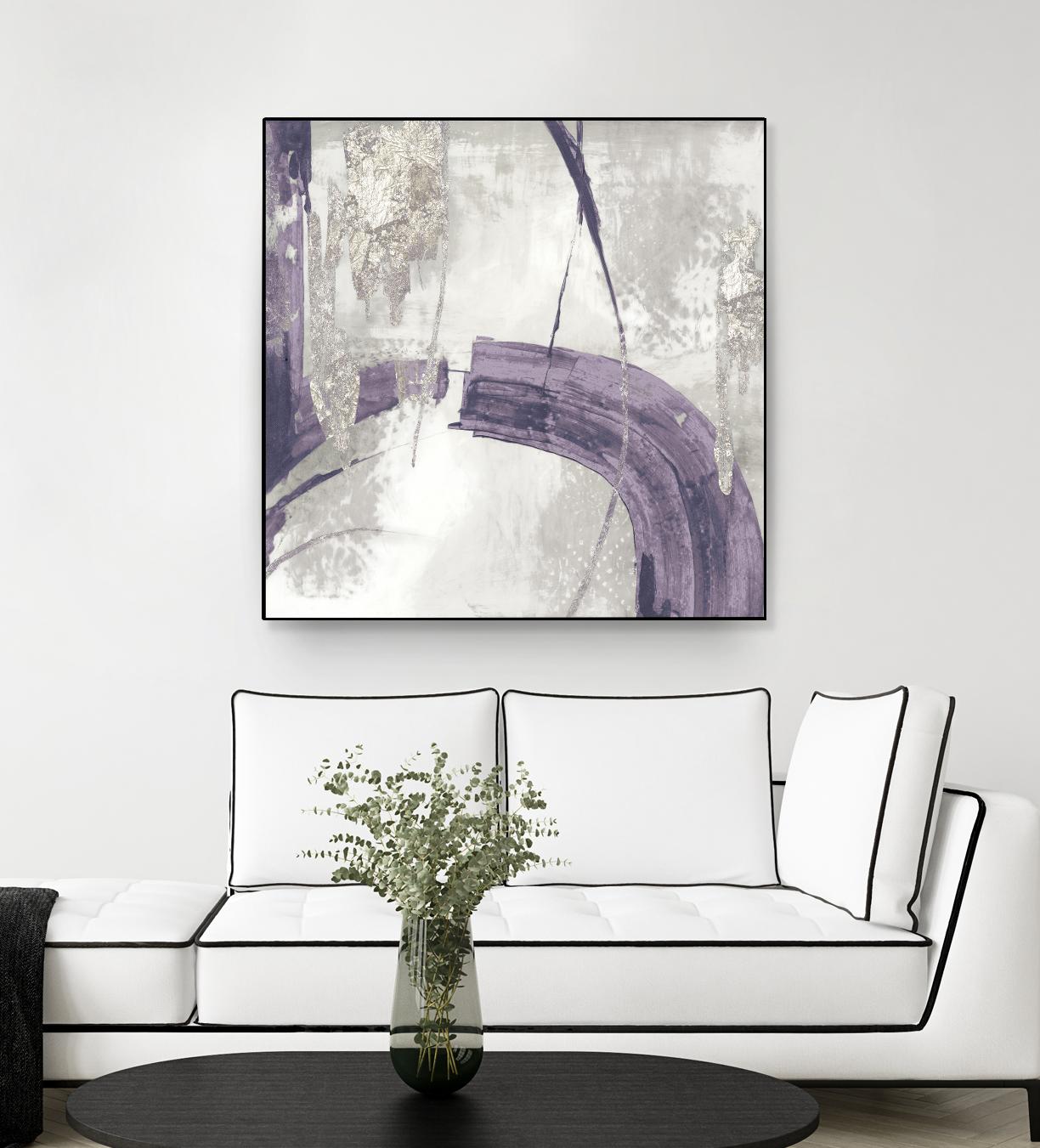 Black Ink I Lavender Version by PI Studio on GIANT ART - purple abstract