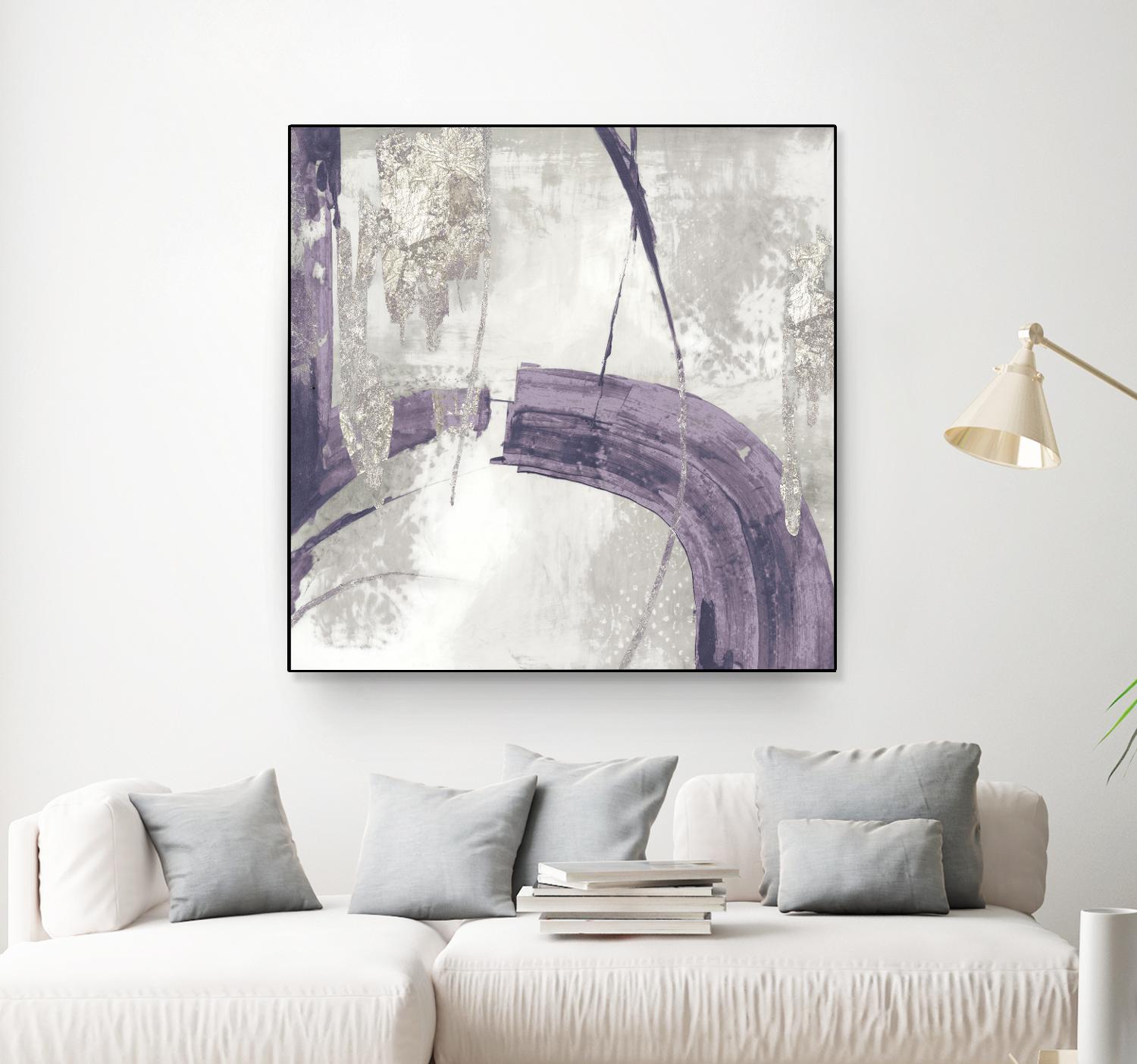 Black Ink I Lavender Version by PI Studio on GIANT ART - purple abstract