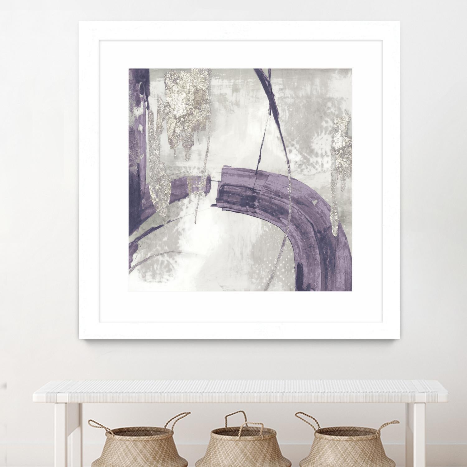 Black Ink I Lavender Version by PI Studio on GIANT ART - purple abstract