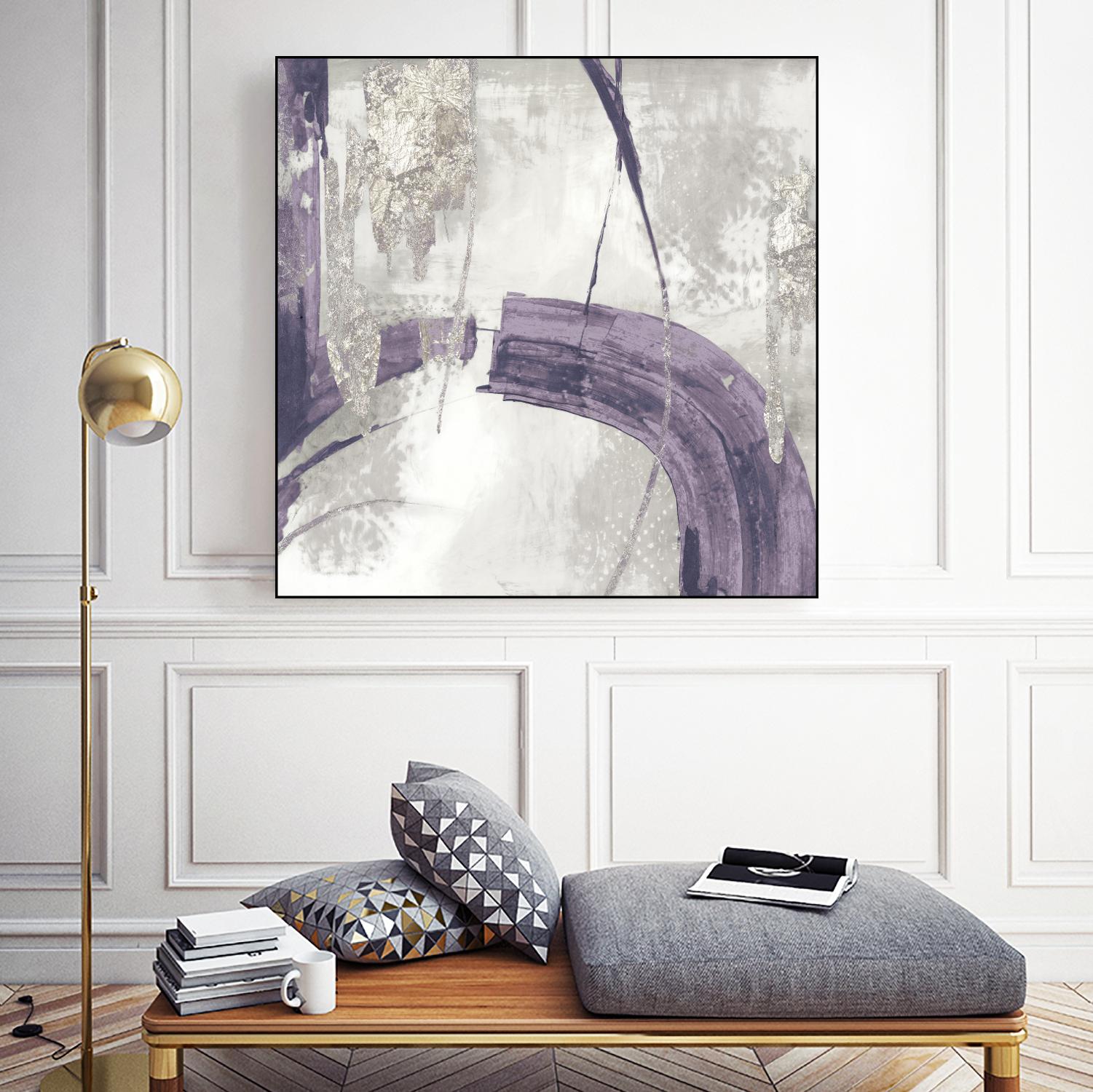 Black Ink I Lavender Version by PI Studio on GIANT ART - purple abstract