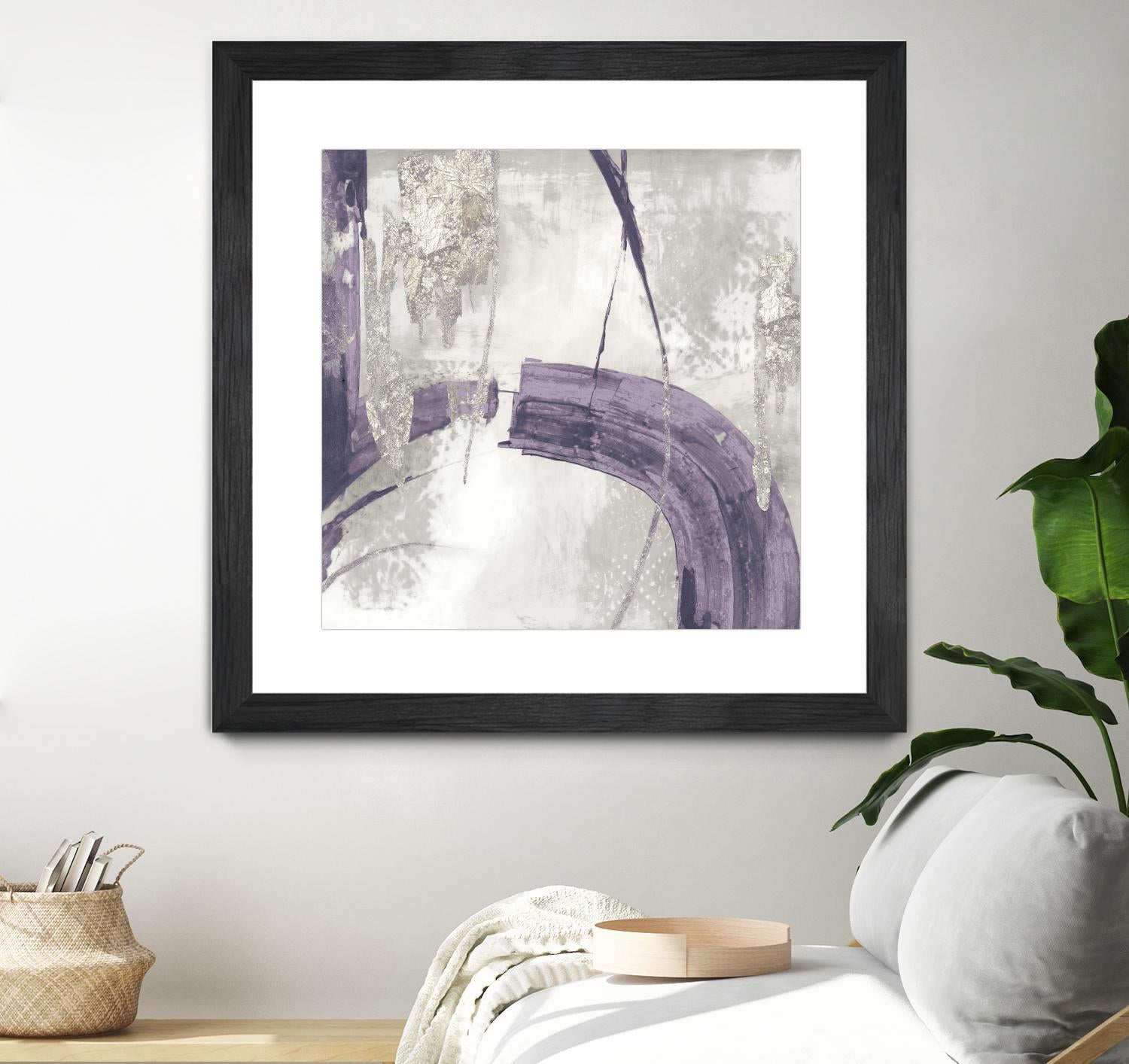 Black Ink I Lavender Version by PI Studio on GIANT ART - purple abstract