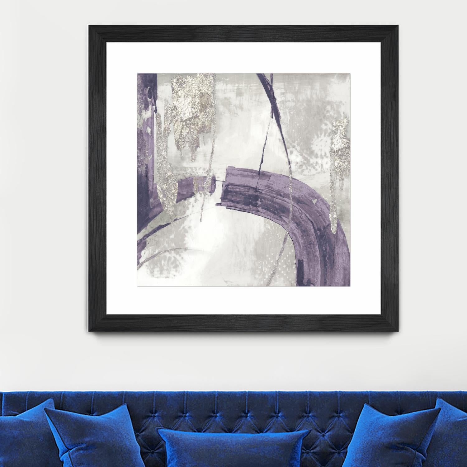 Black Ink I Lavender Version by PI Studio on GIANT ART - purple abstract