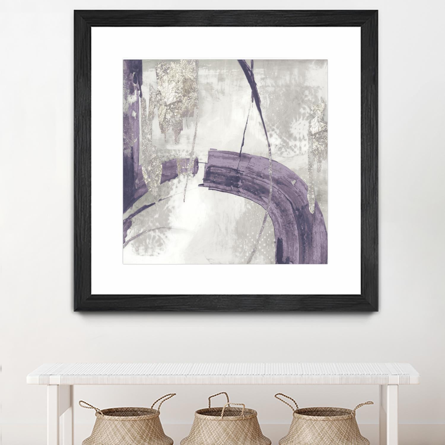 Black Ink I Lavender Version by PI Studio on GIANT ART - purple abstract