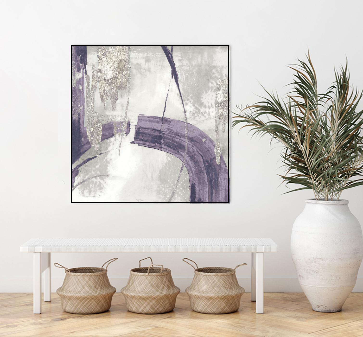 Black Ink I Lavender Version by PI Studio on GIANT ART - purple abstract