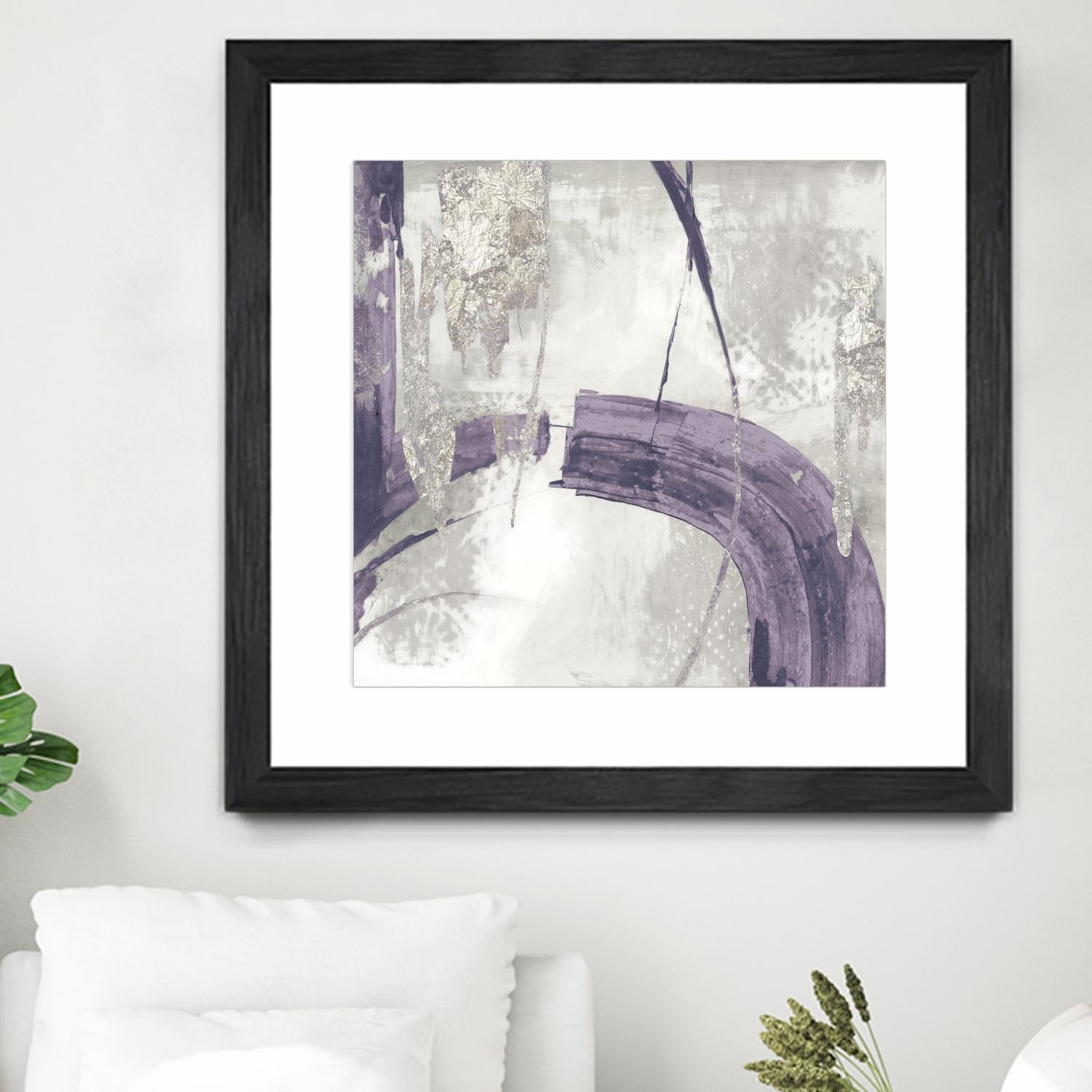 Black Ink I Lavender Version by PI Studio on GIANT ART - purple abstract