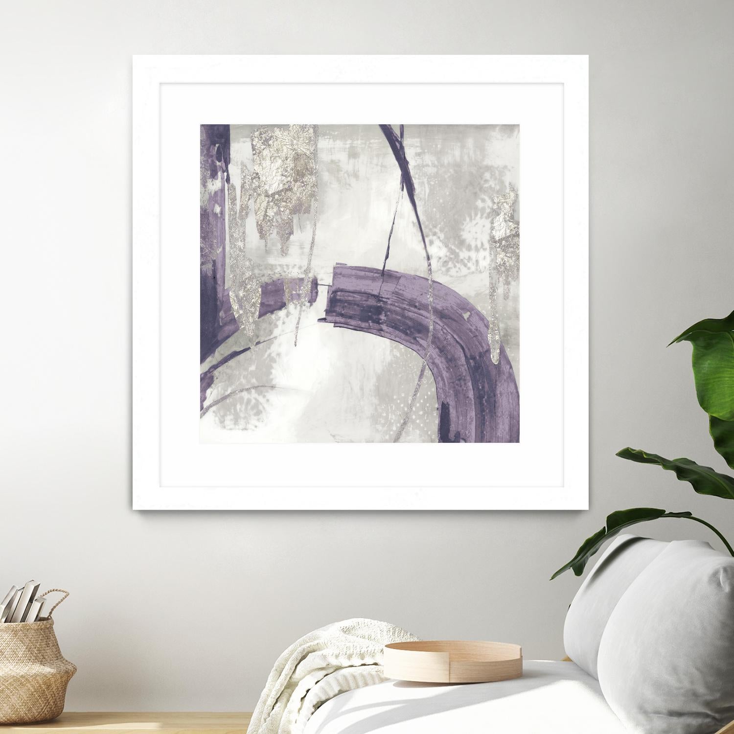 Black Ink I Lavender Version by PI Studio on GIANT ART - purple abstract