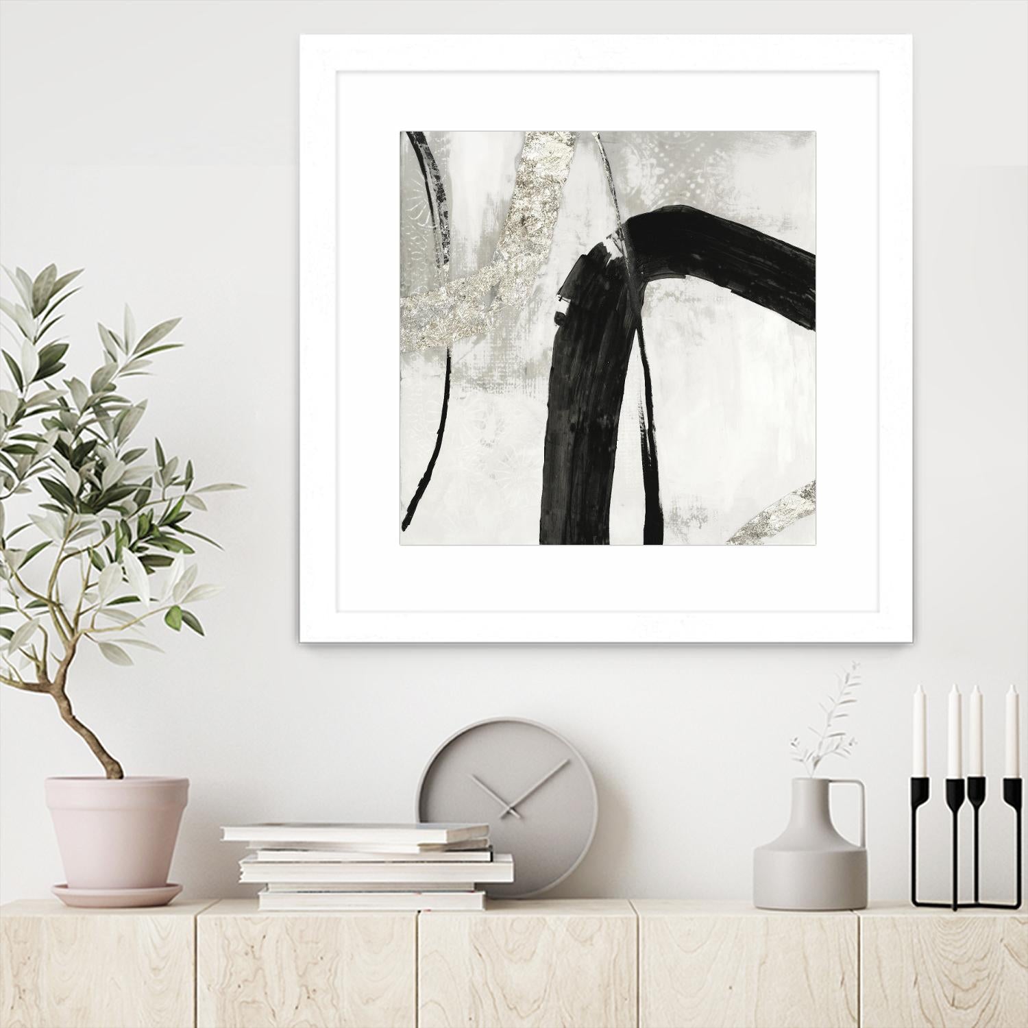 Black Ink II by PI Studio on GIANT ART - white abstract