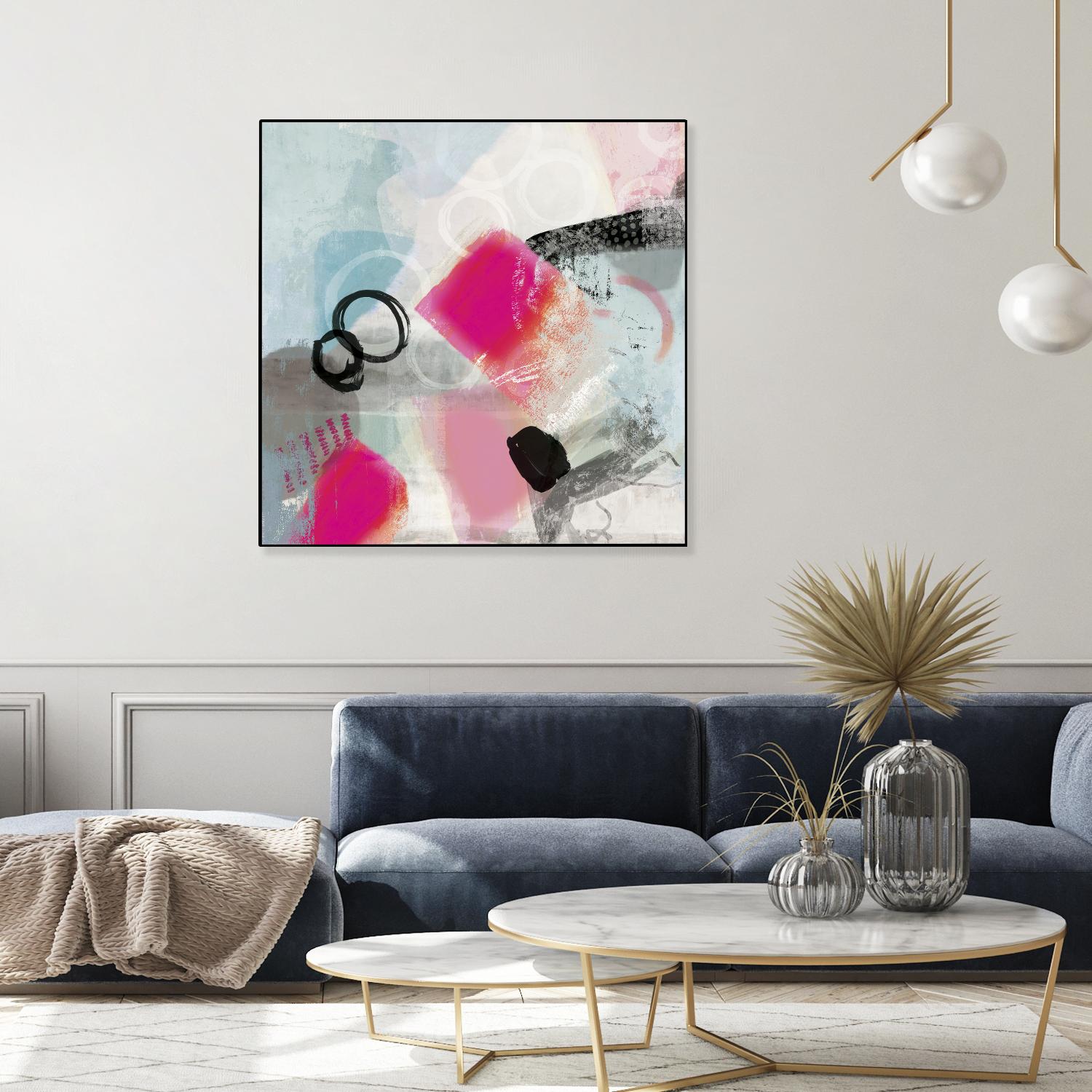 Rush by PI Studio on GIANT ART - cyan abstract