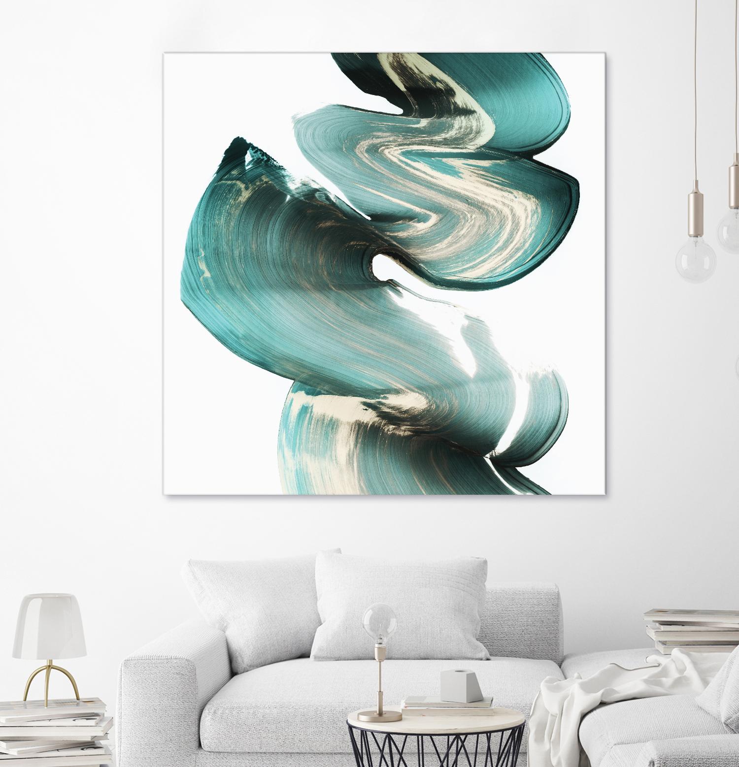 Swirl I by PI Studio on GIANT ART - white abstract