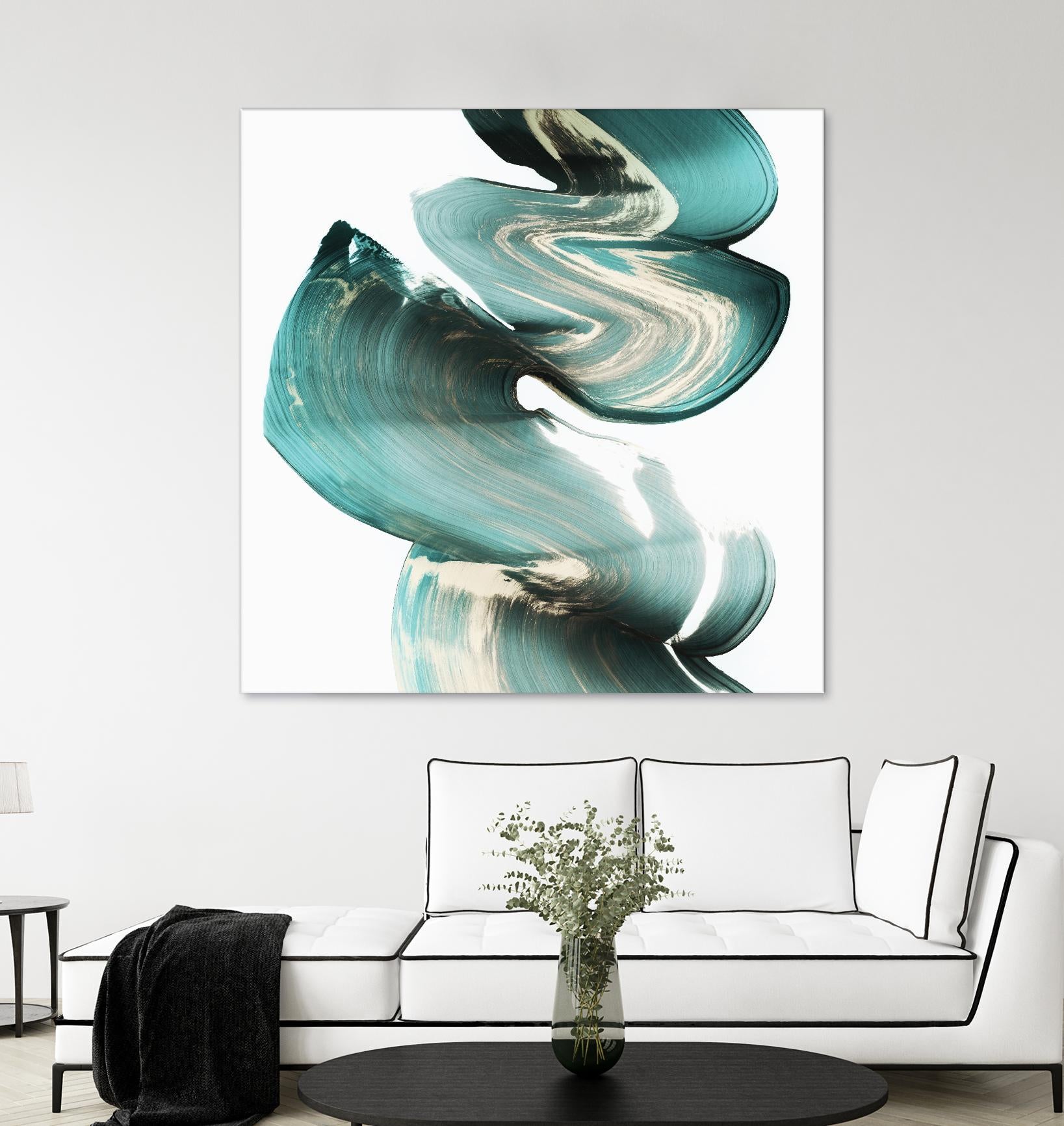 Swirl I by PI Studio on GIANT ART - white abstract