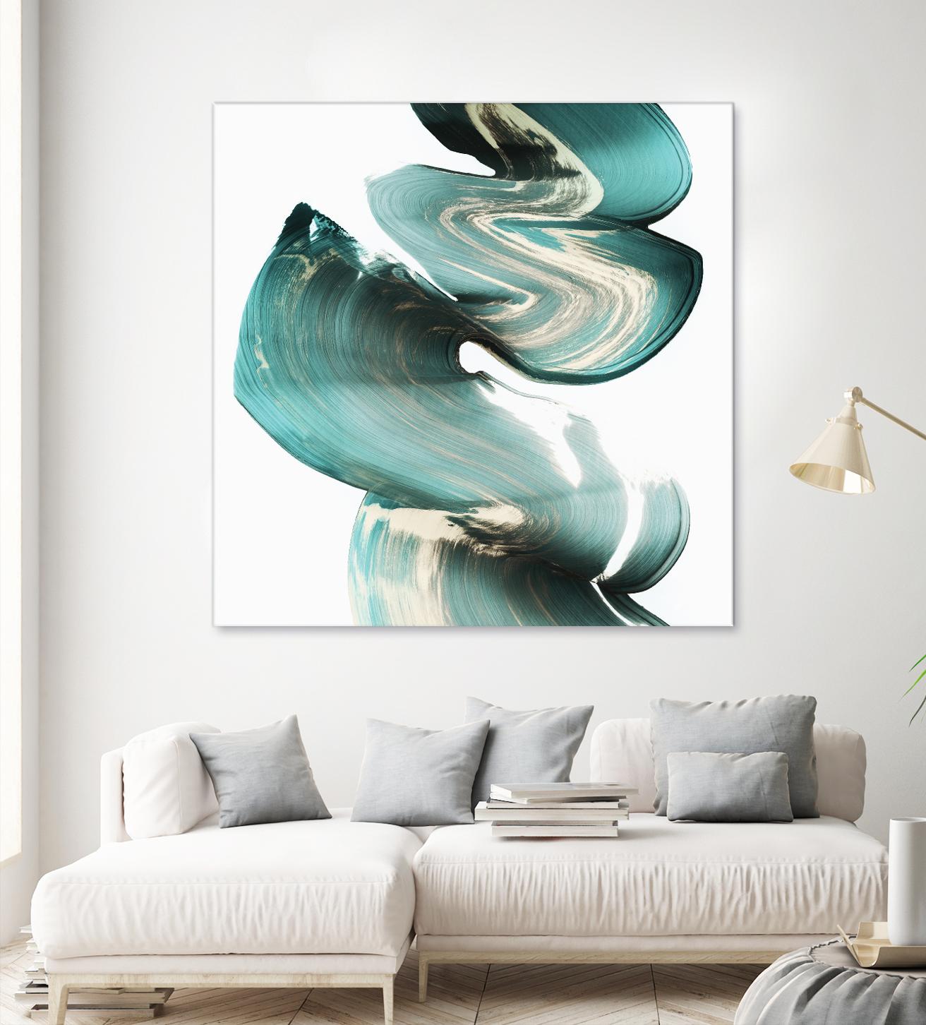 Swirl I by PI Studio on GIANT ART - white abstract