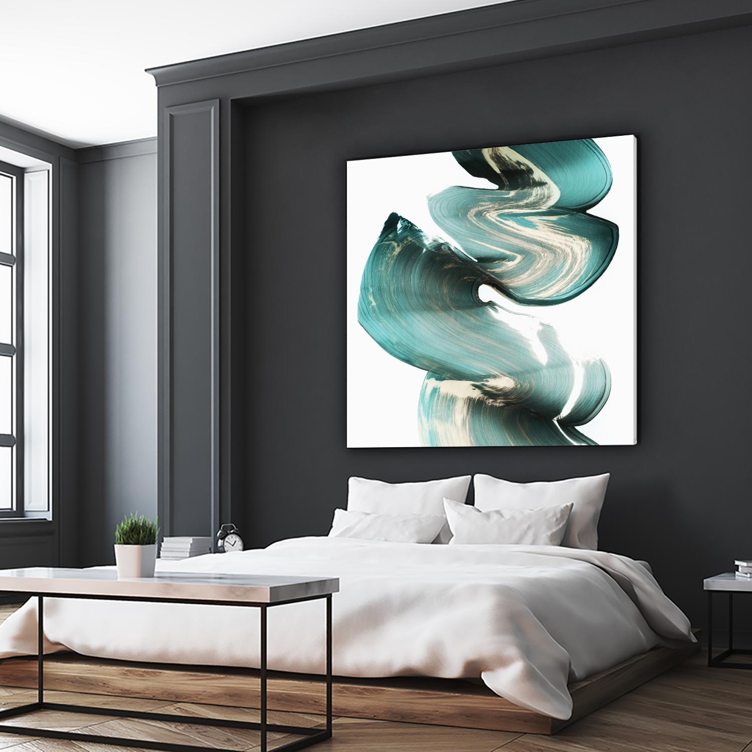 Swirl I by PI Studio on GIANT ART - white abstract