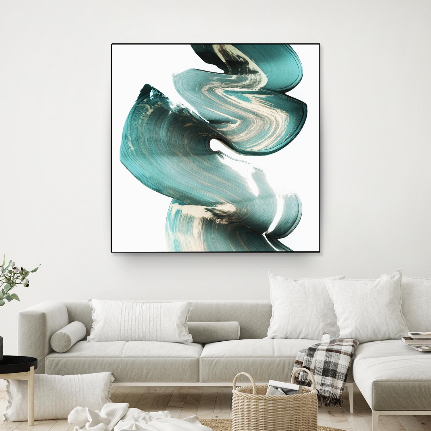 Swirl I by PI Studio on GIANT ART - white abstract