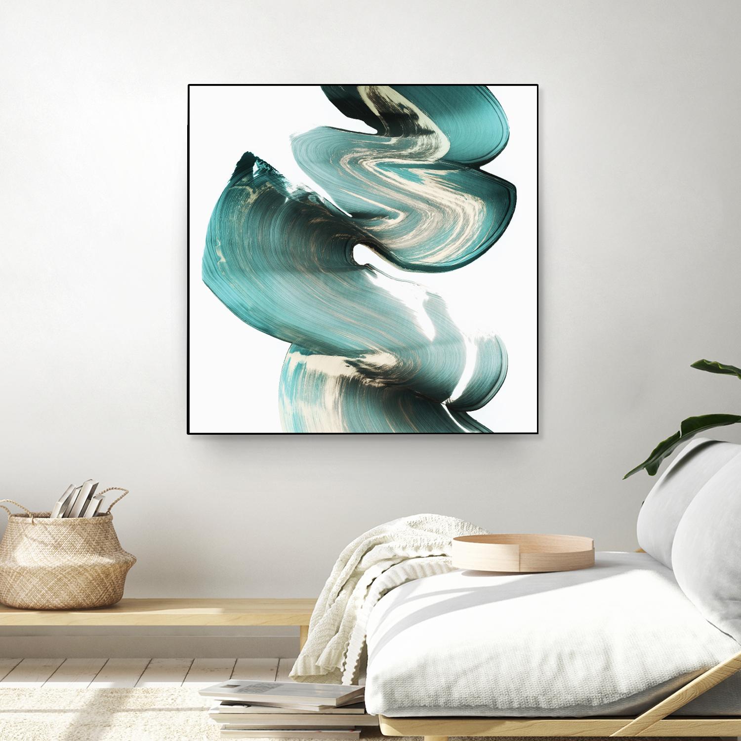 Swirl I by PI Studio on GIANT ART - white abstract