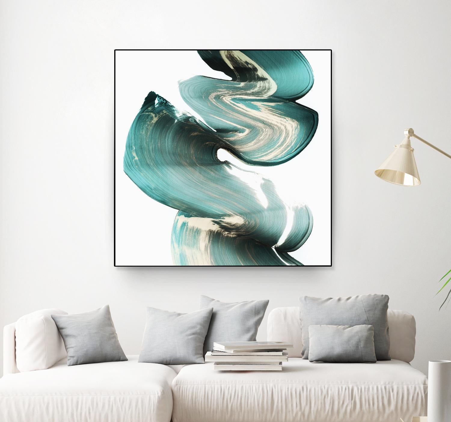 Swirl I by PI Studio on GIANT ART - white abstract