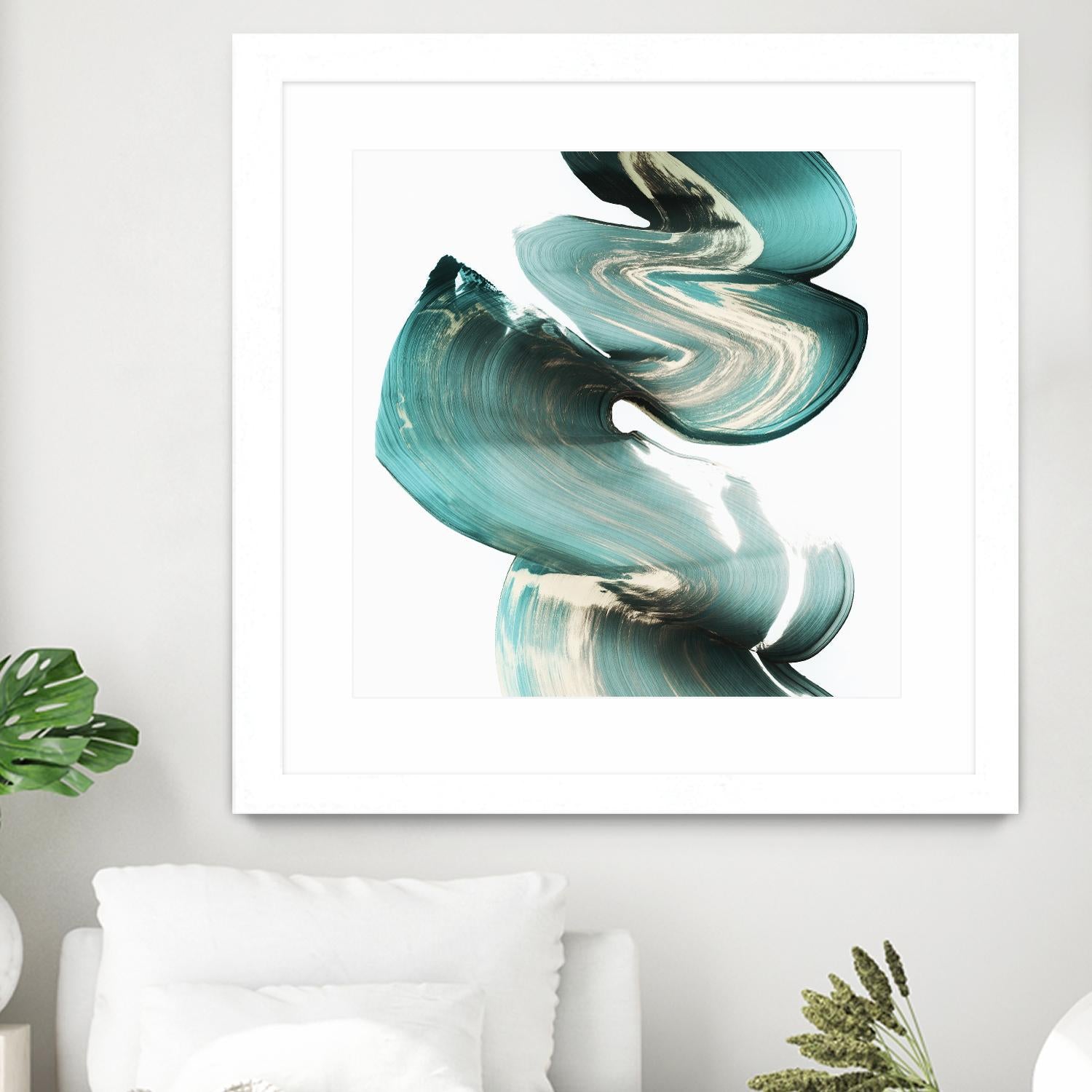 Swirl I by PI Studio on GIANT ART - white abstract