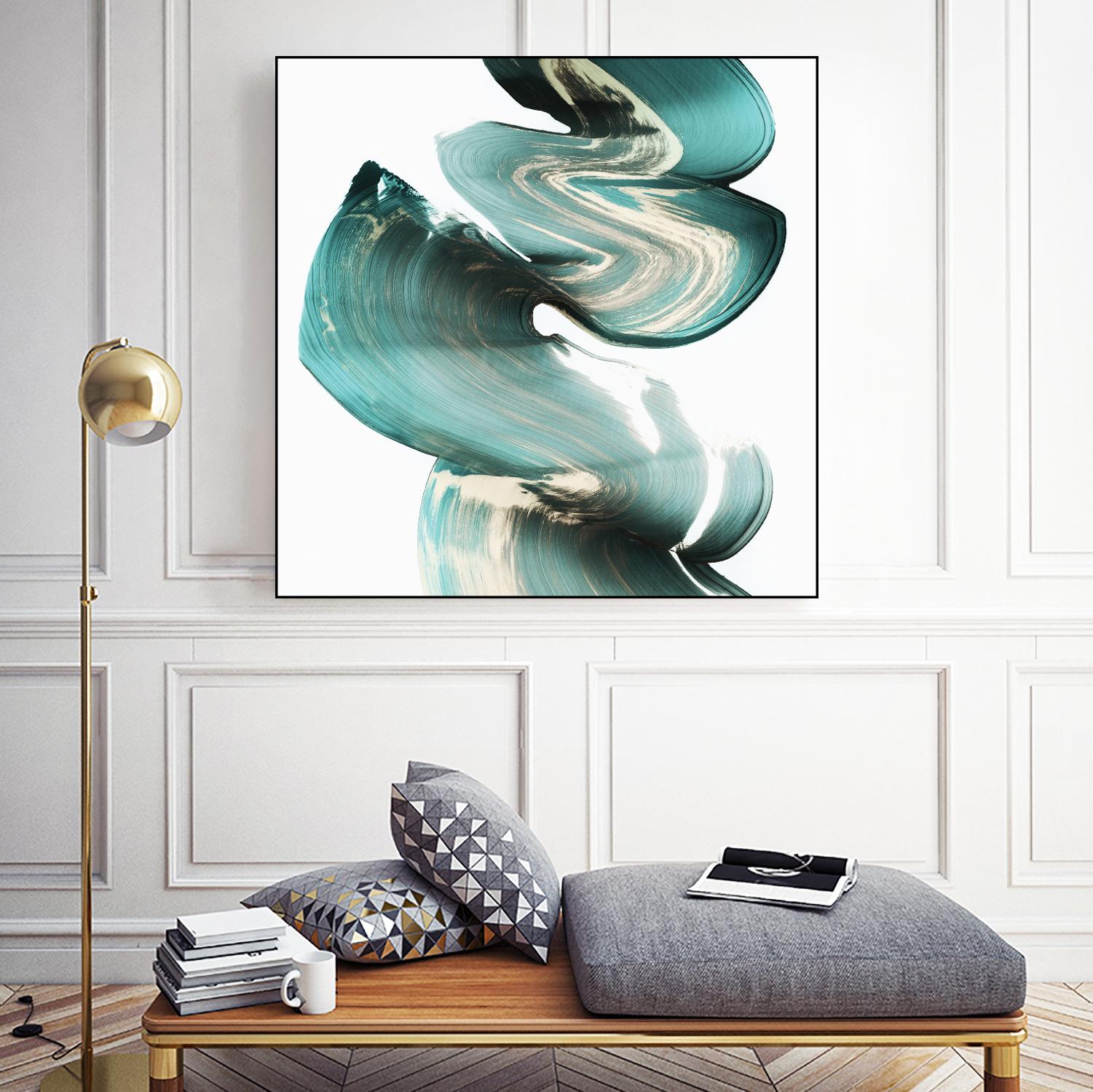 Swirl I by PI Studio on GIANT ART - white abstract
