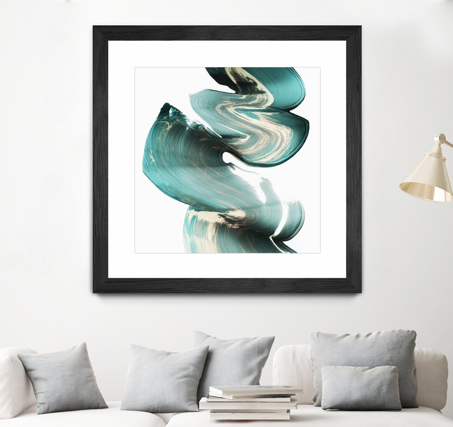 Swirl I by PI Studio on GIANT ART - white abstract