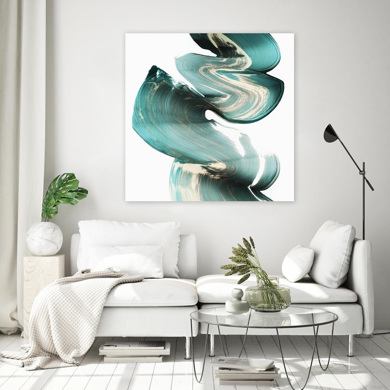 Swirl I by PI Studio on GIANT ART - white abstract