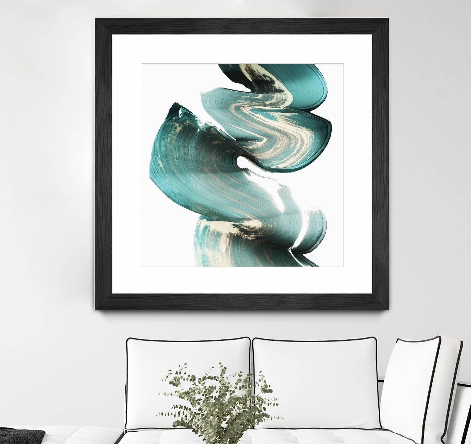 Swirl I by PI Studio on GIANT ART - white abstract