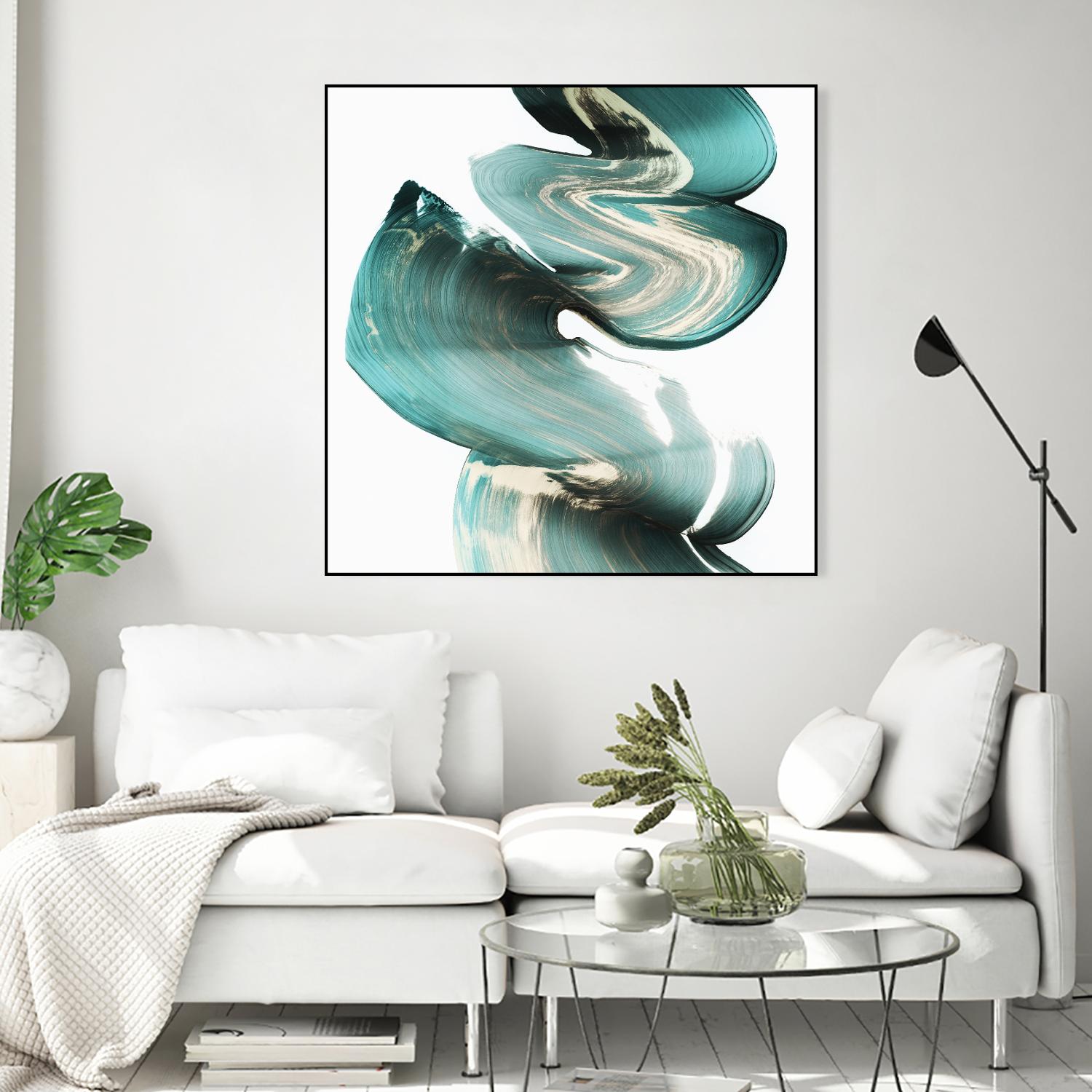 Swirl I by PI Studio on GIANT ART - white abstract