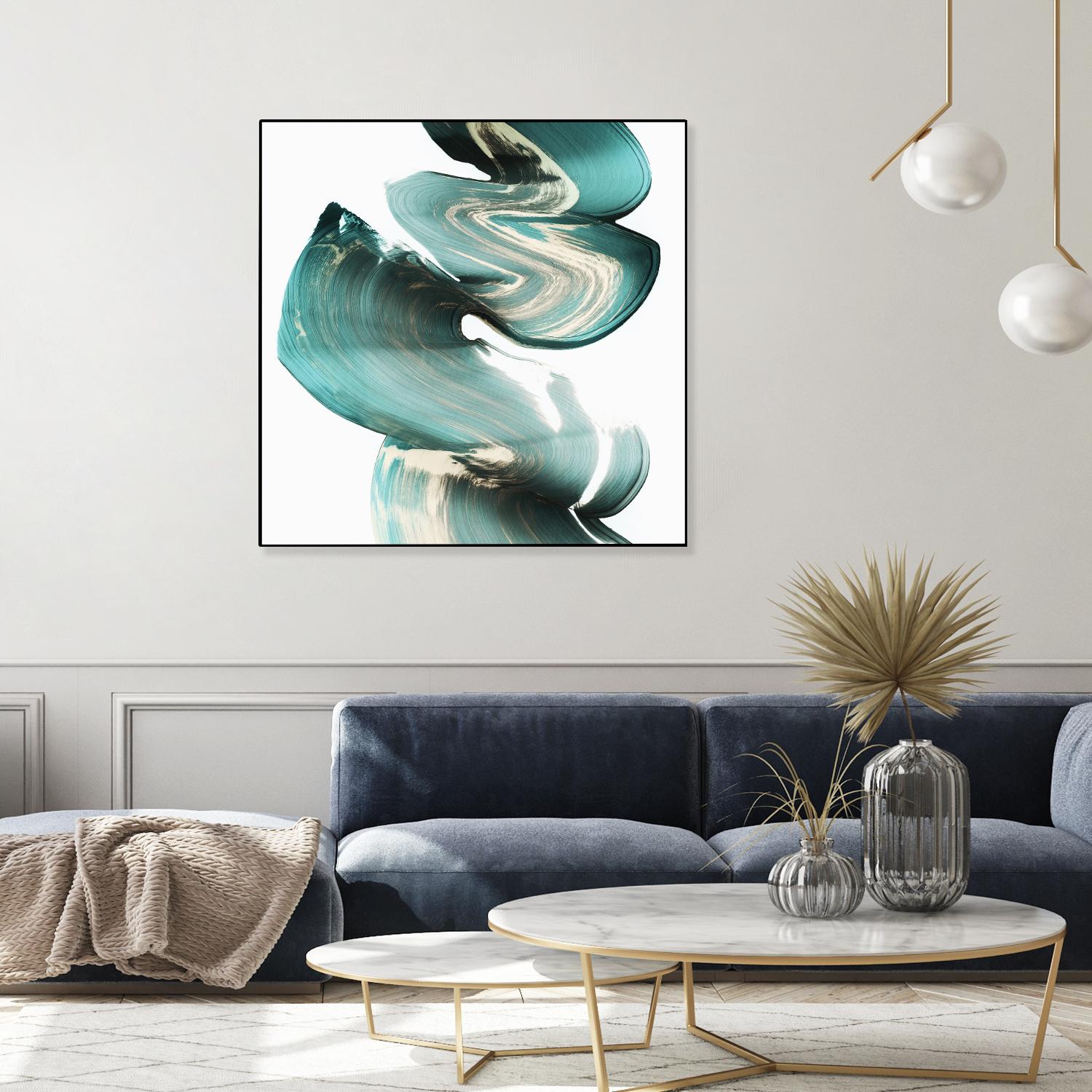 Swirl I by PI Studio on GIANT ART - white abstract