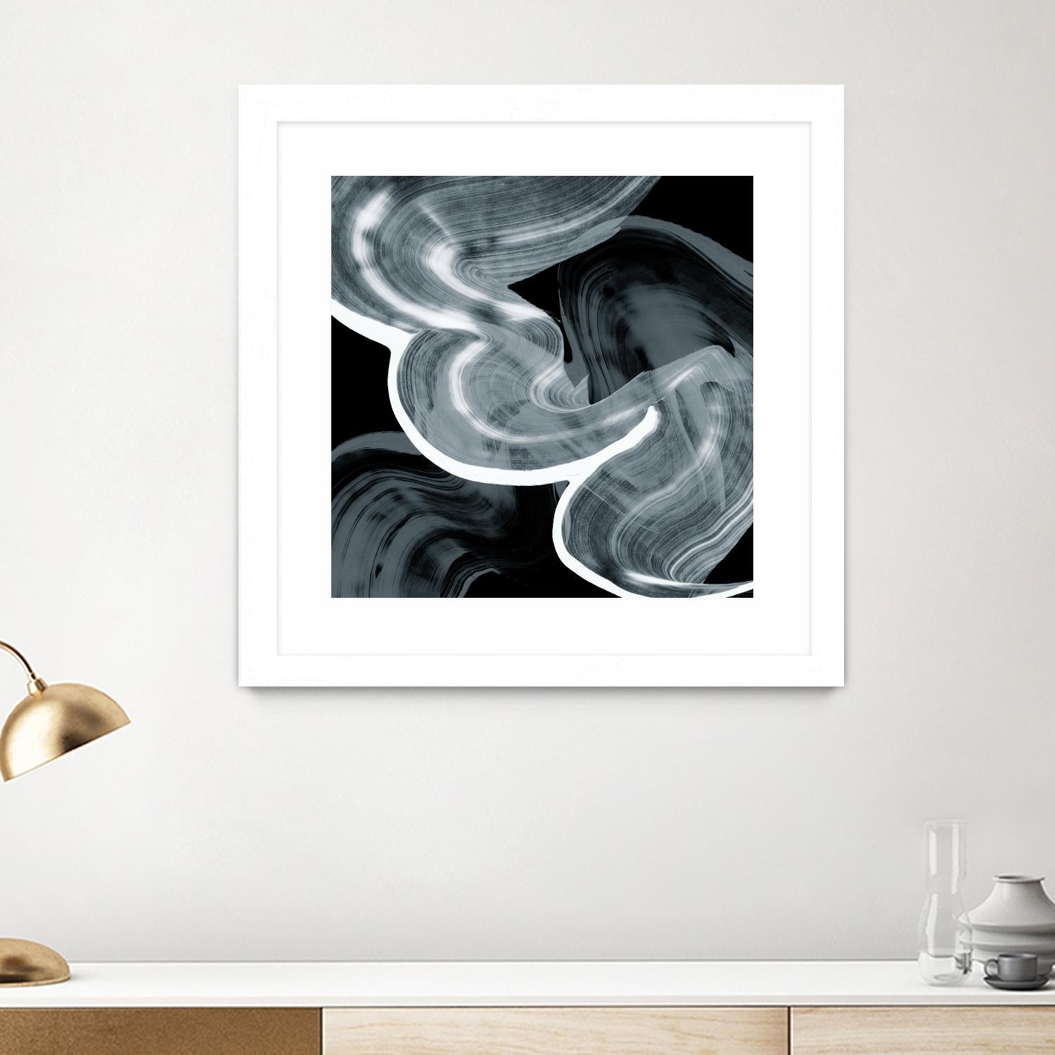 Swirl III by PI Studio on GIANT ART - white abstract
