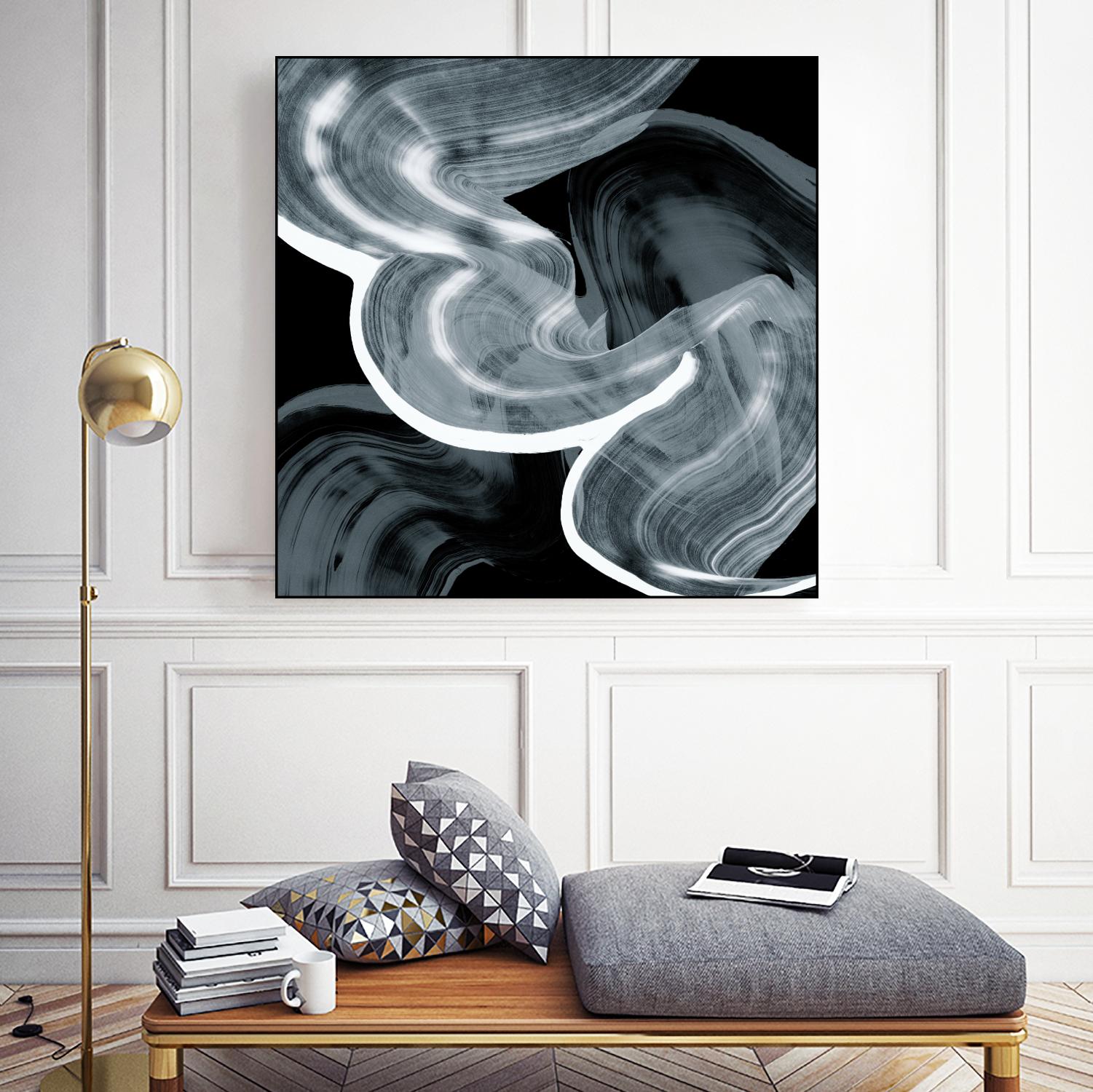 Swirl III by PI Studio on GIANT ART - white abstract