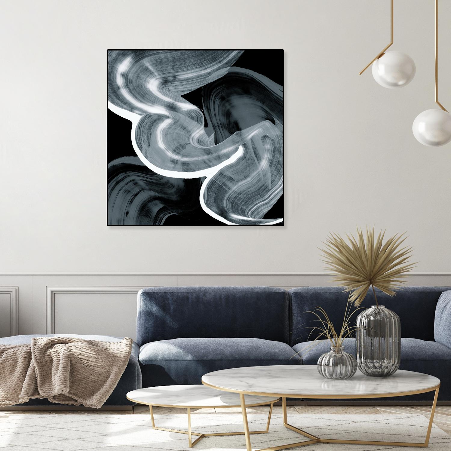 Swirl III by PI Studio on GIANT ART - white abstract