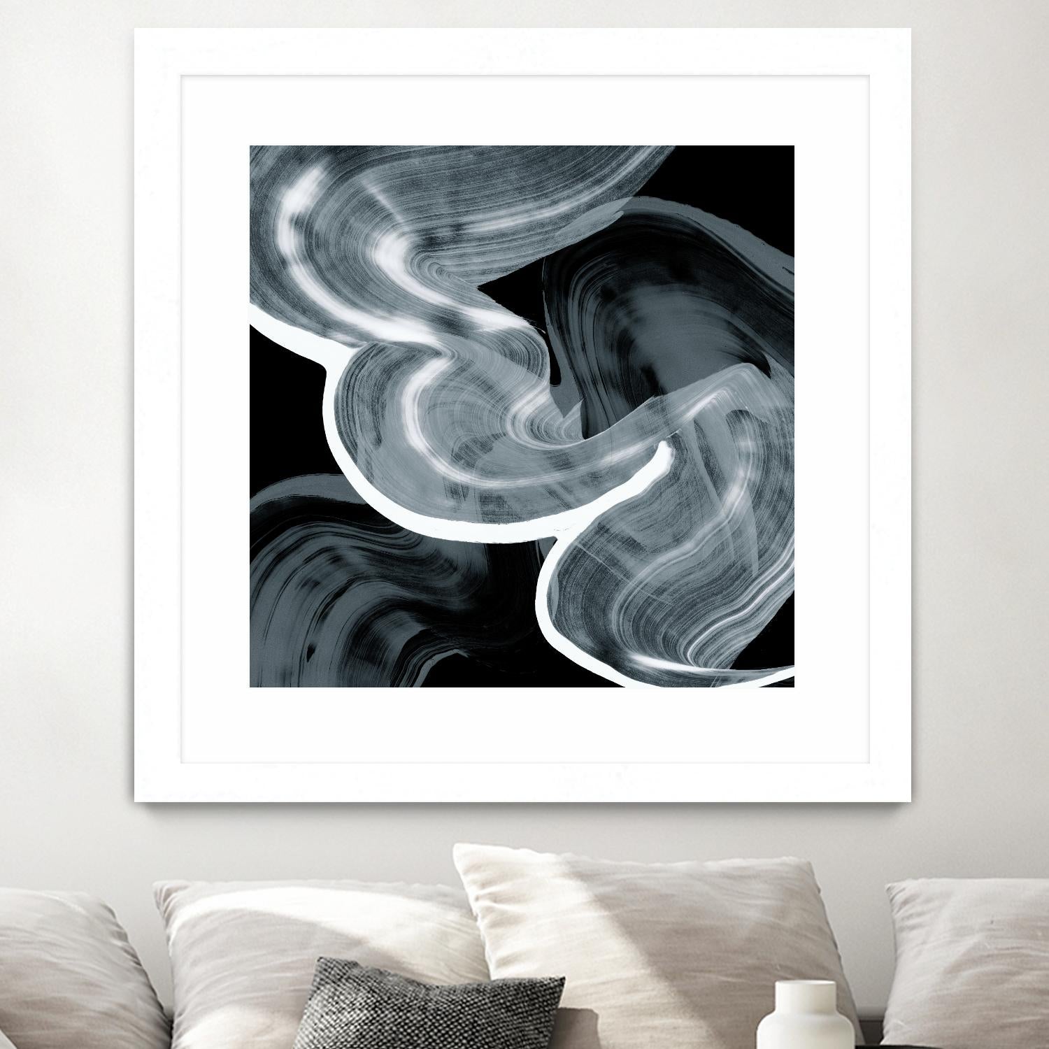 Swirl III by PI Studio on GIANT ART - white abstract