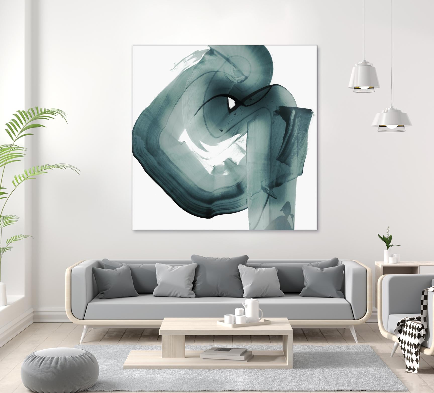 Swirl V by PI Studio on GIANT ART - white abstract
