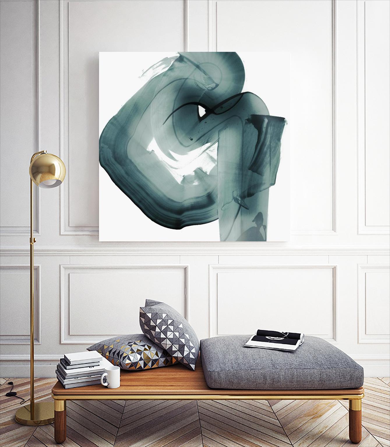 Swirl V by PI Studio on GIANT ART - white abstract
