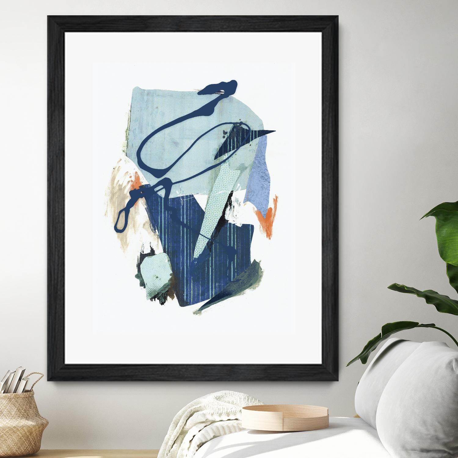 Collage I by PI Studio on GIANT ART - cyan abstract