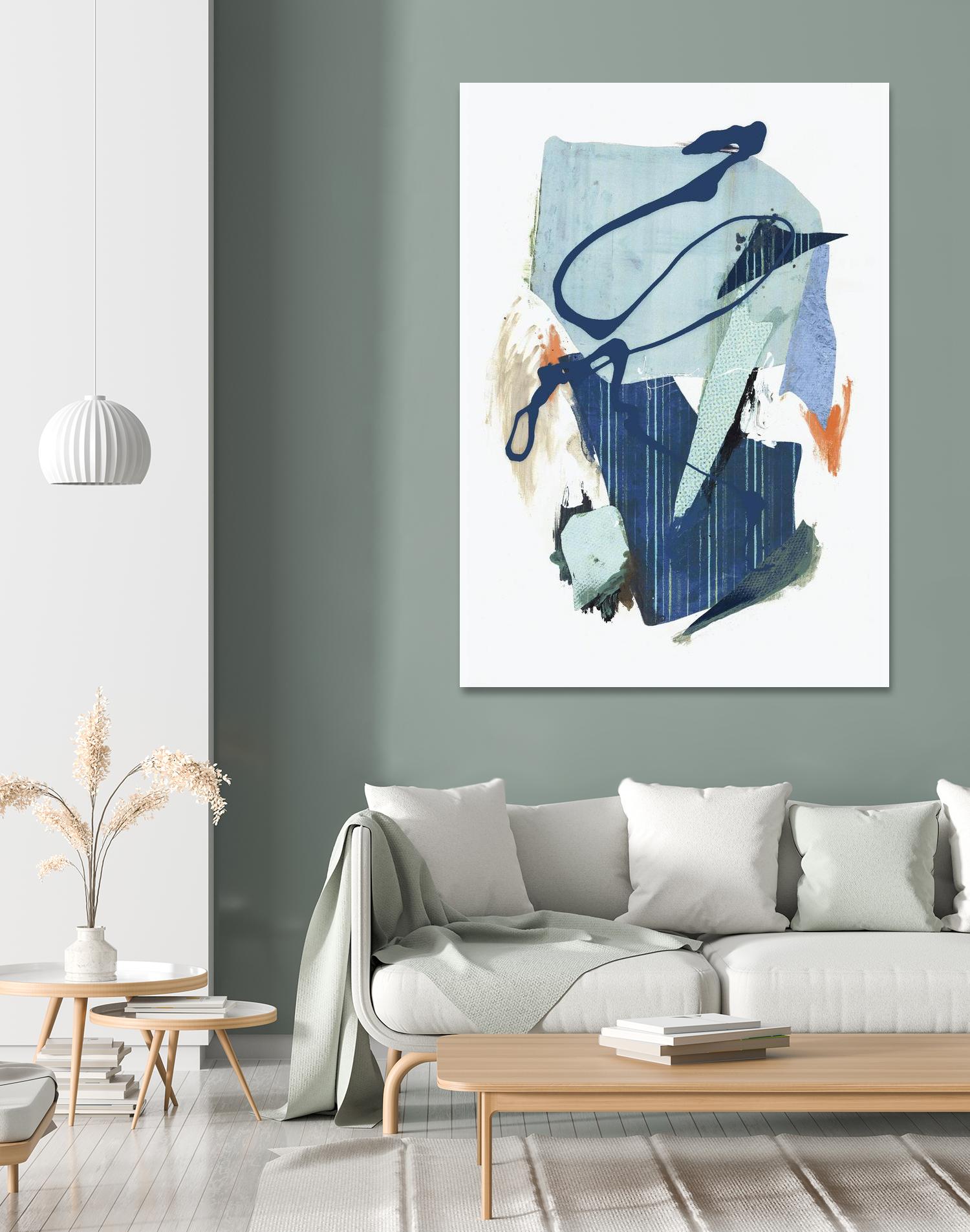 Collage I by PI Studio on GIANT ART - cyan abstract