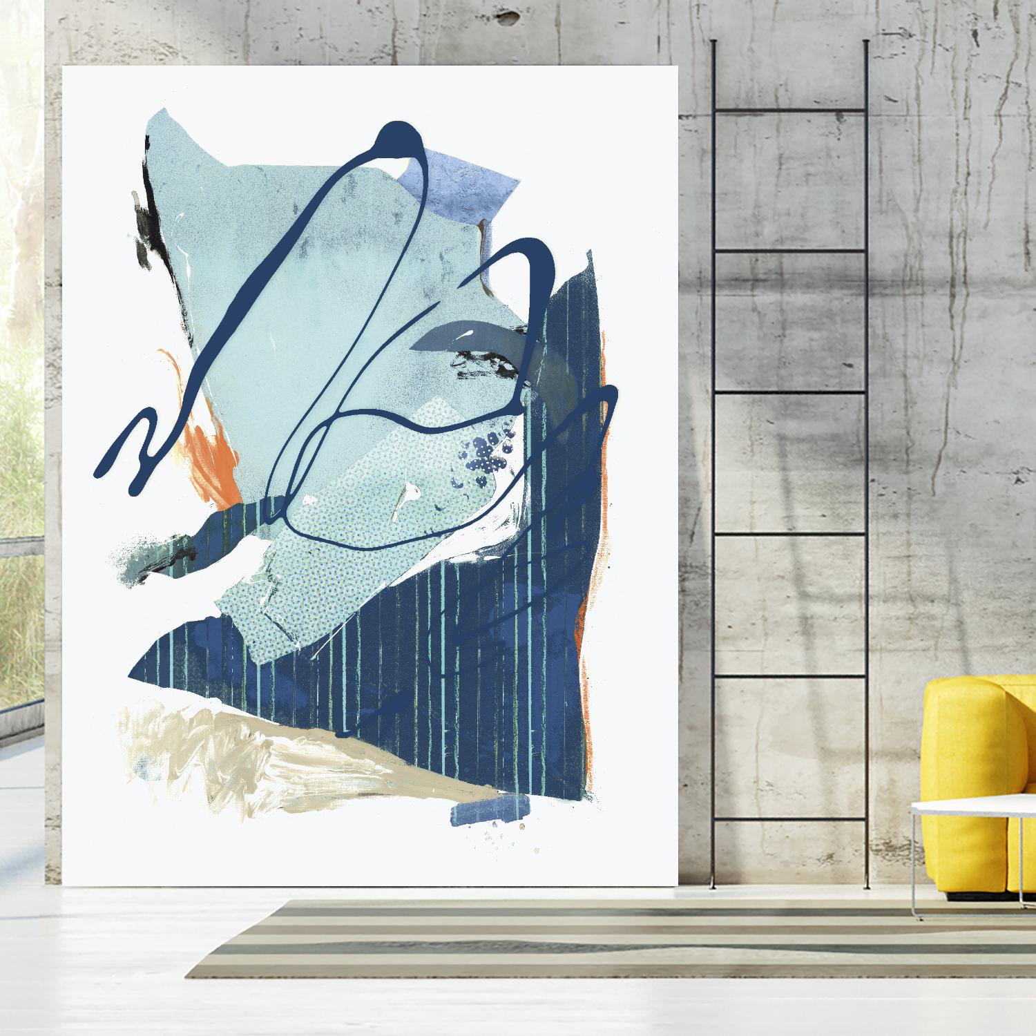 Collage III by PI Studio on GIANT ART - blue abstract