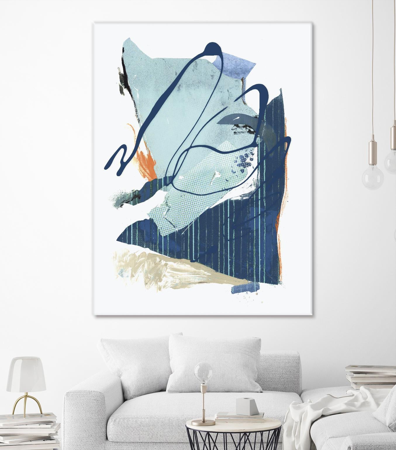 Collage III by PI Studio on GIANT ART - blue abstract