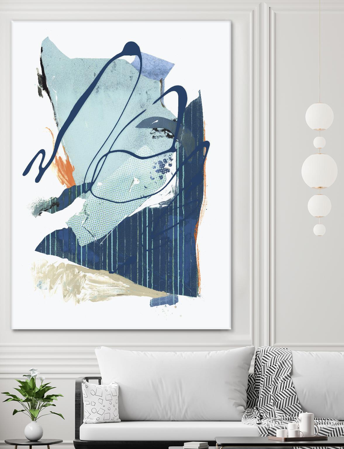 Collage III by PI Studio on GIANT ART - blue abstract