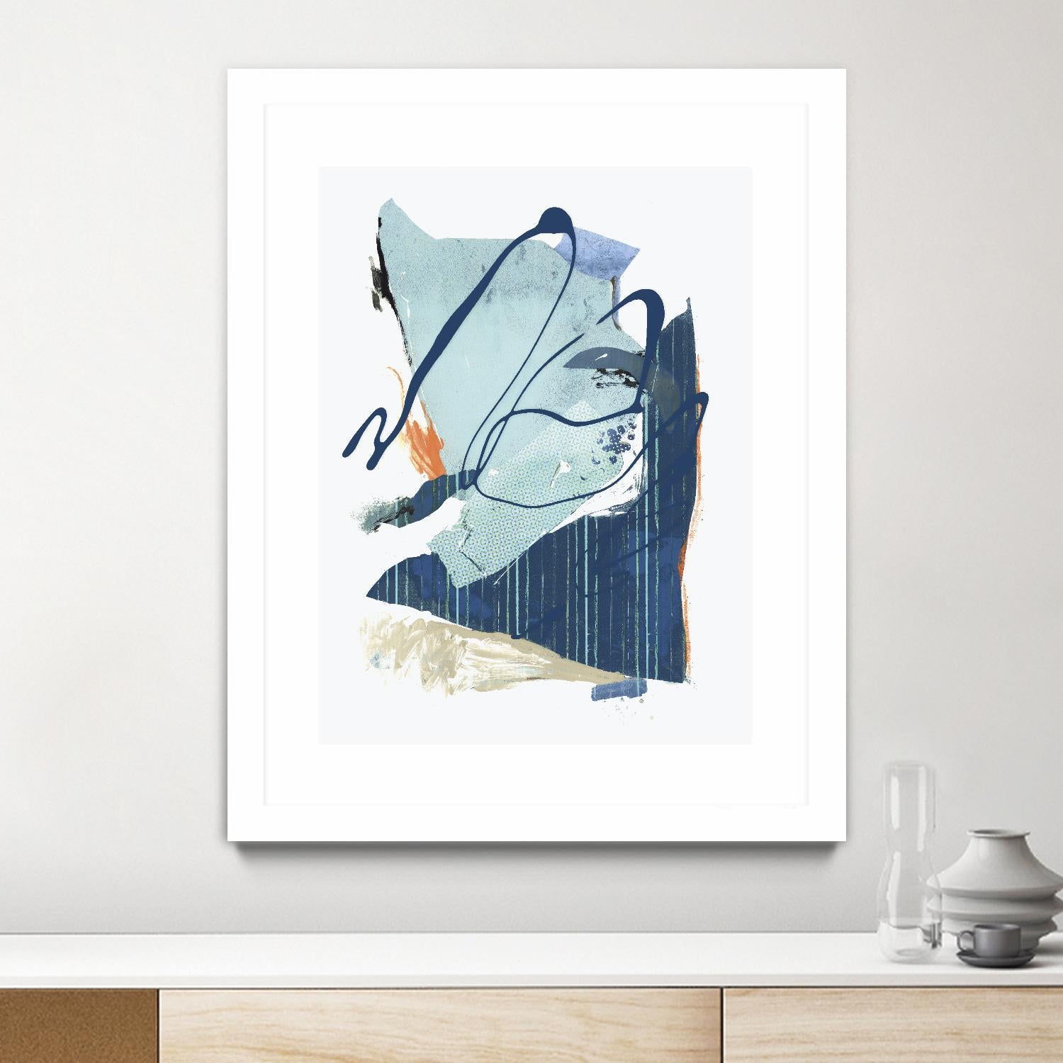 Collage III by PI Studio on GIANT ART - blue abstract