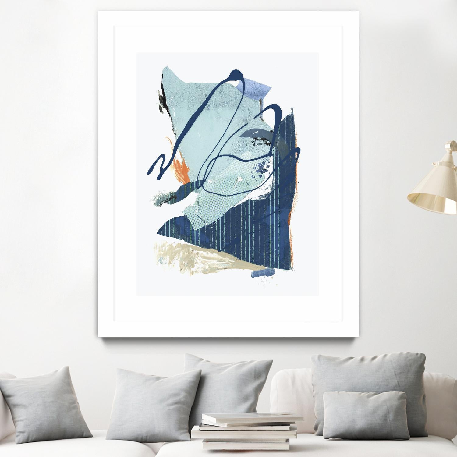 Collage III by PI Studio on GIANT ART - blue abstract