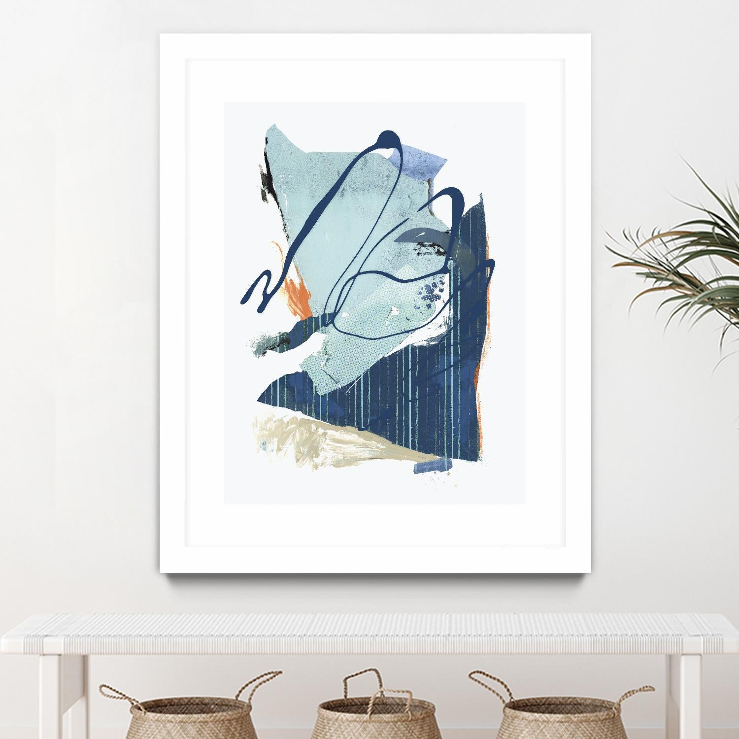 Collage III by PI Studio on GIANT ART - blue abstract