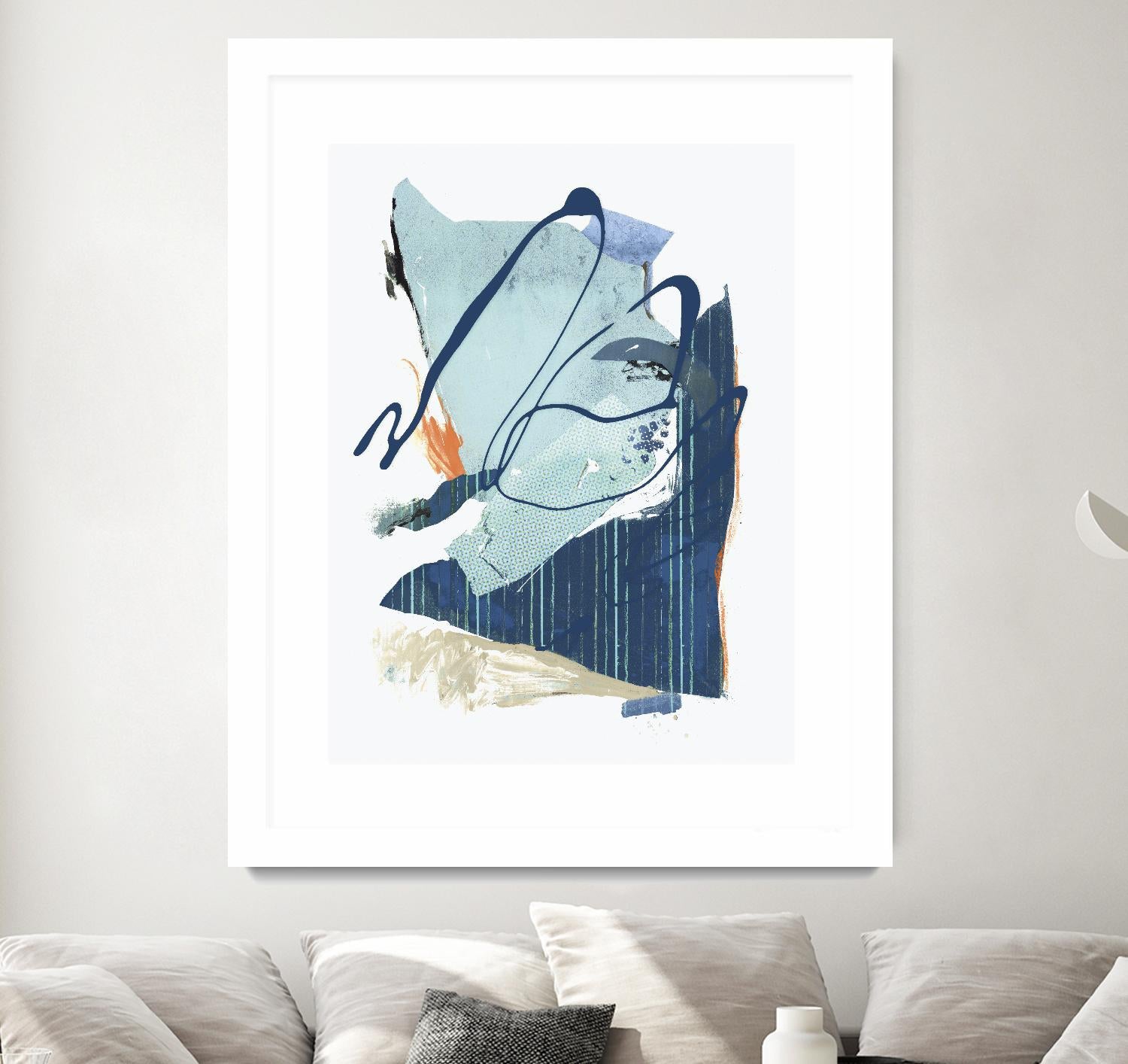 Collage III by PI Studio on GIANT ART - blue abstract