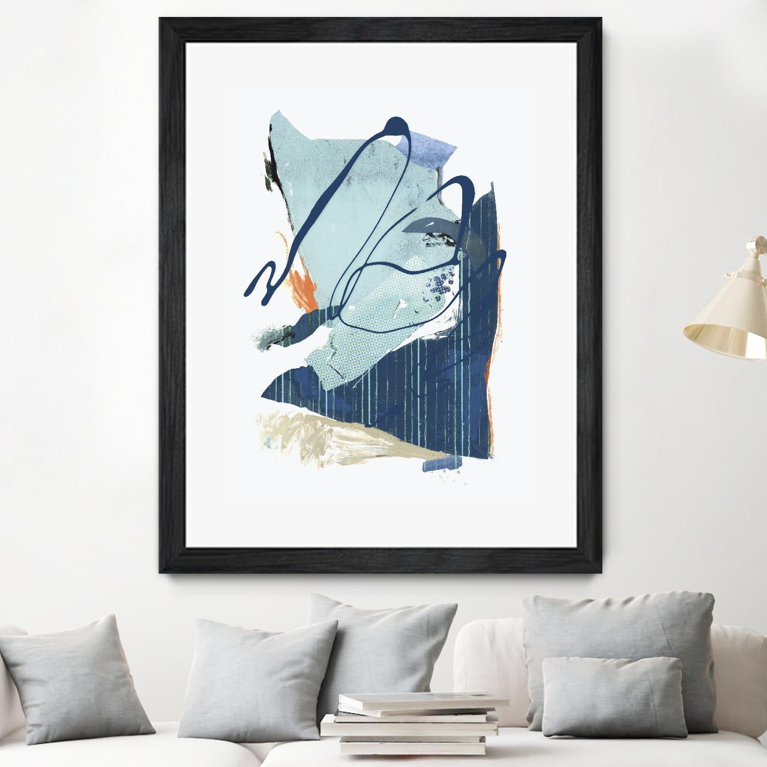 Collage III by PI Studio on GIANT ART - blue abstract