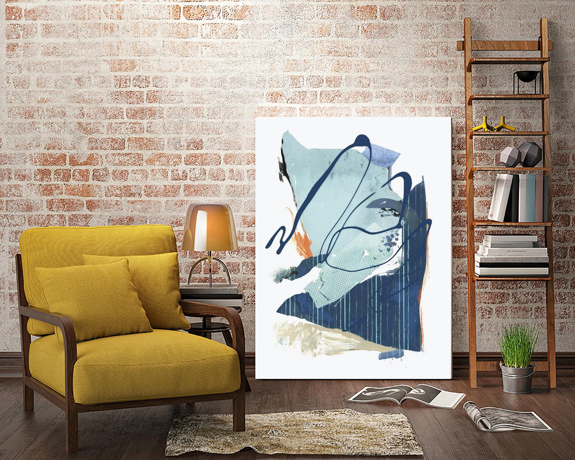 Collage III by PI Studio on GIANT ART - blue abstract