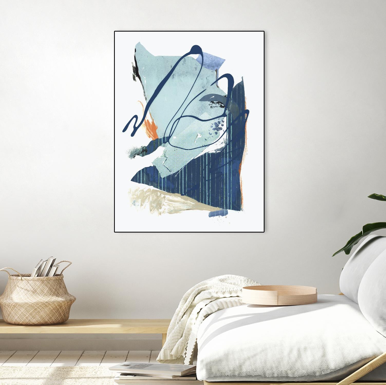 Collage III by PI Studio on GIANT ART - blue abstract