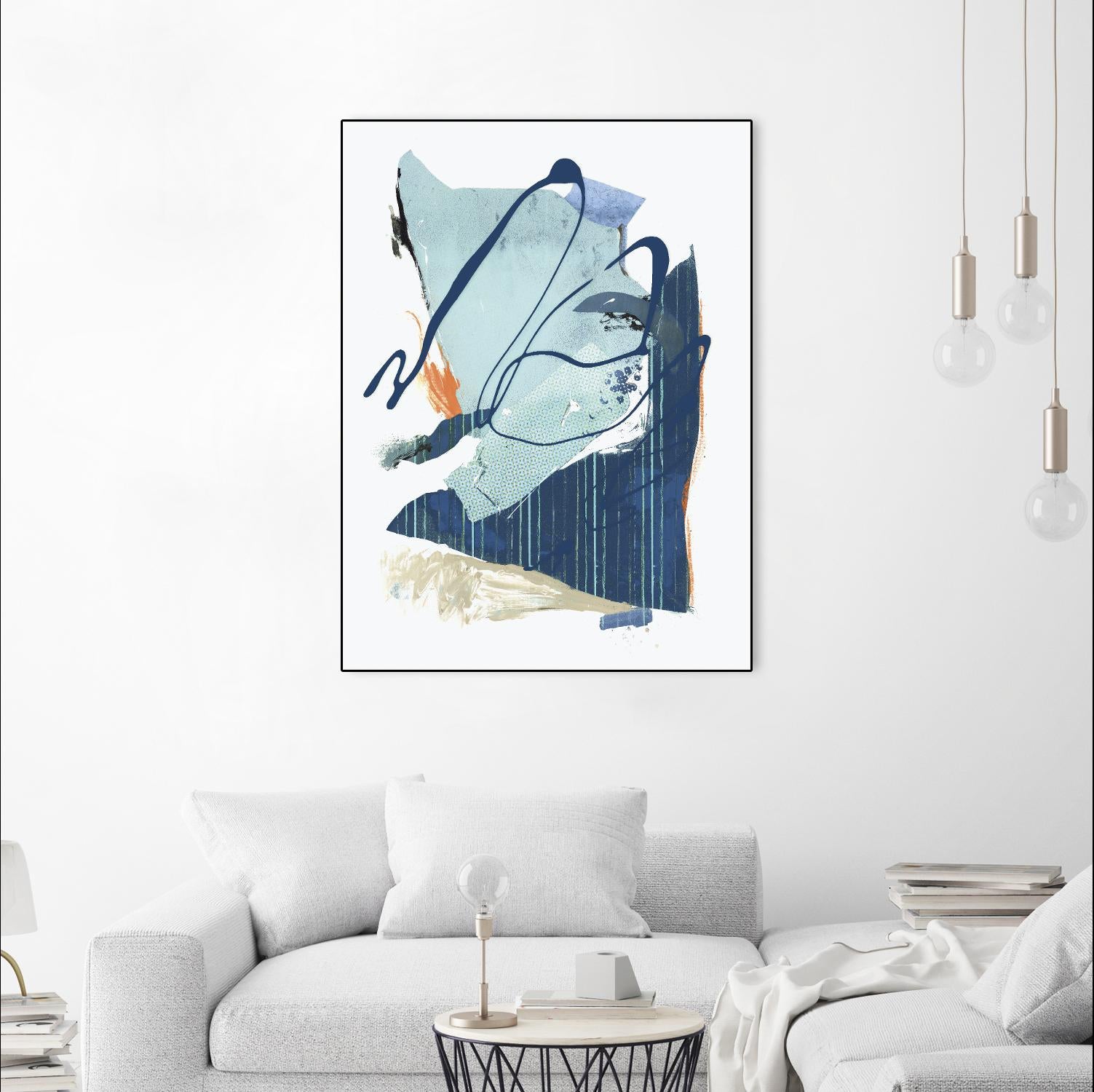 Collage III by PI Studio on GIANT ART - blue abstract