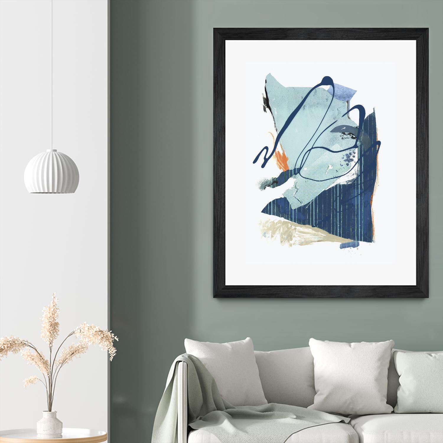 Collage III by PI Studio on GIANT ART - blue abstract