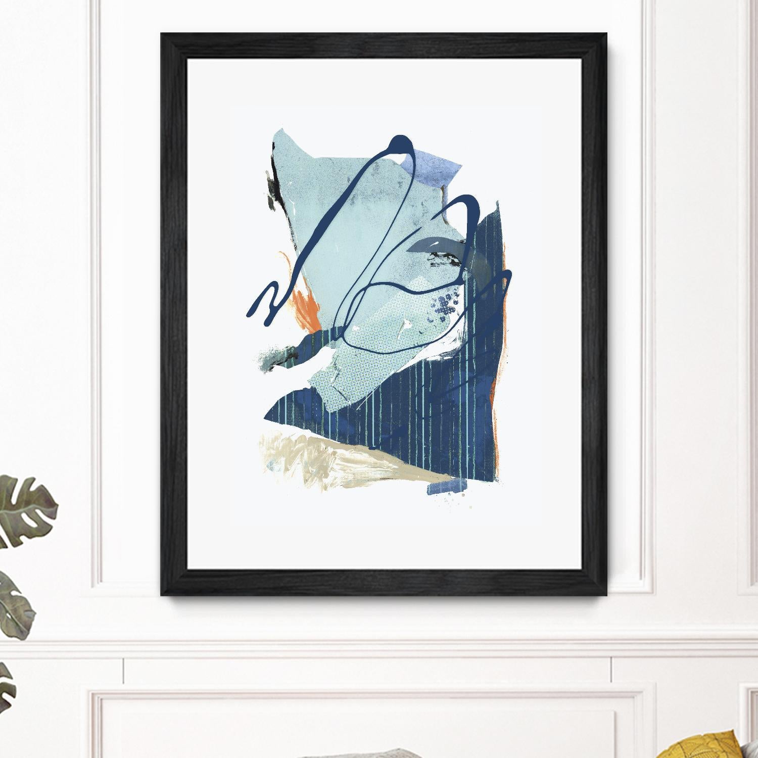 Collage III by PI Studio on GIANT ART - blue abstract